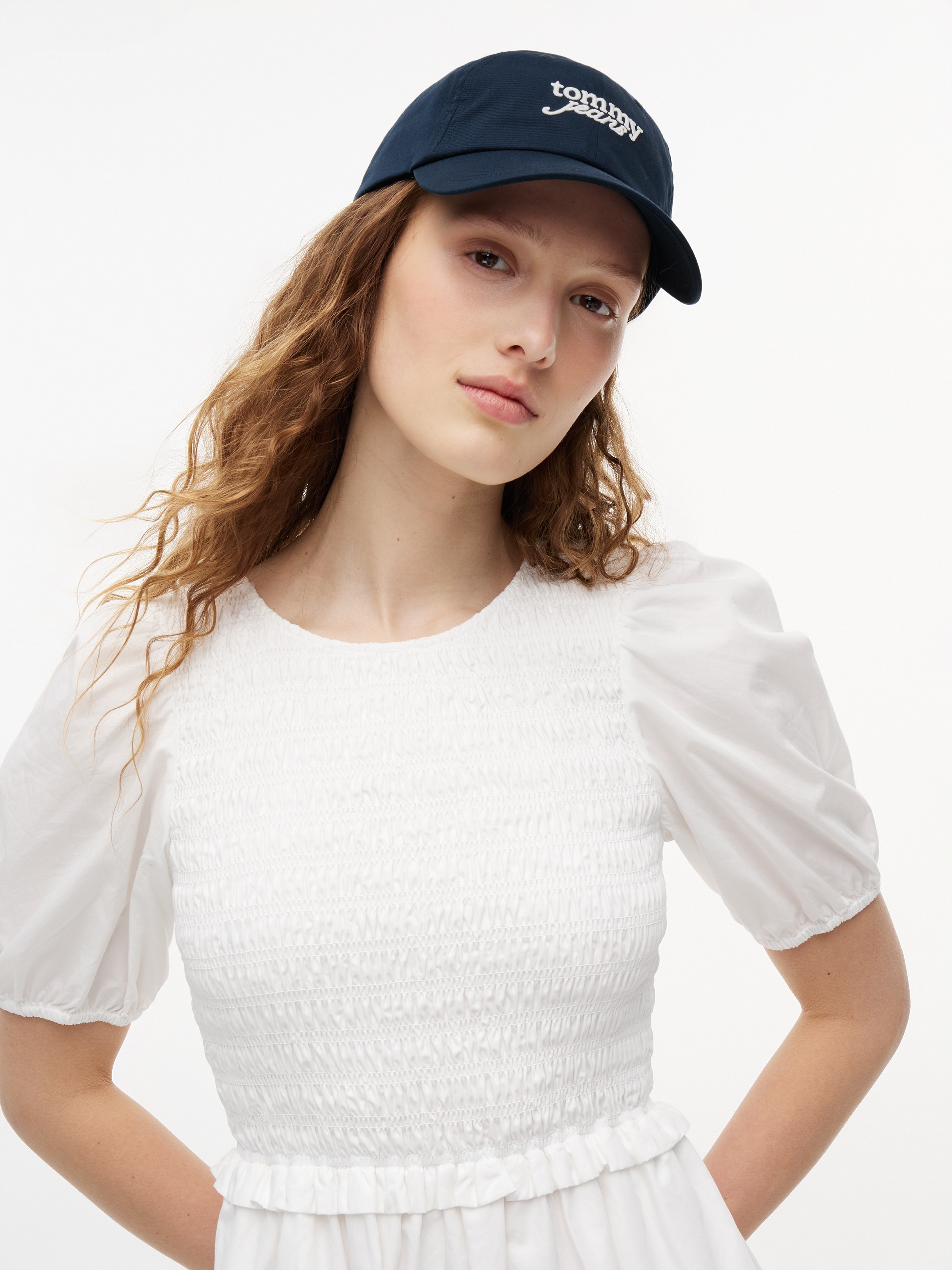 Tommy Jeans Baseball Cap "TJW SCRIPT LOGO" Regular fit mit festem Schirm