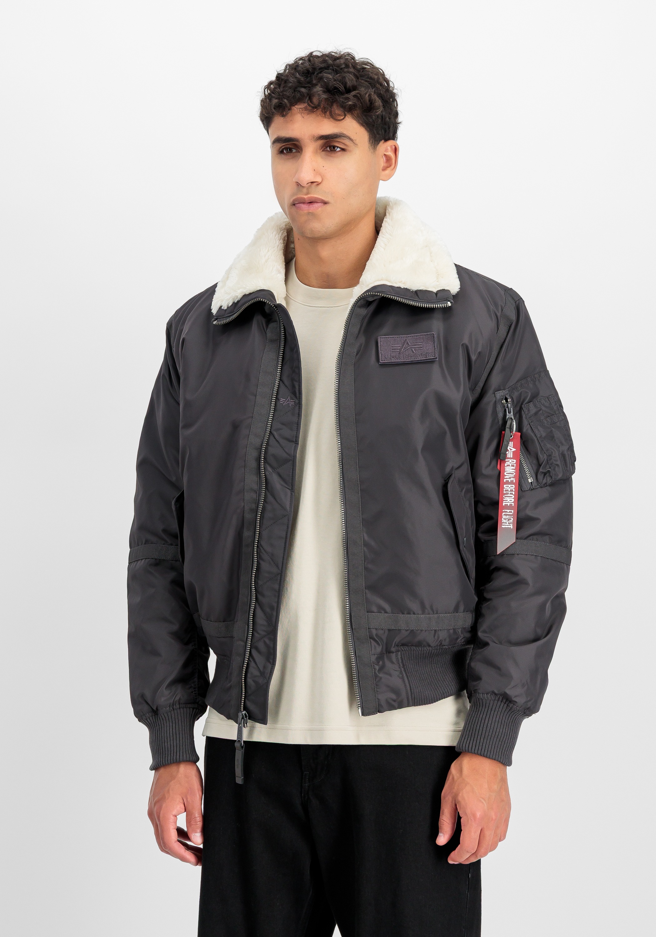 Alpha Industries B15-3 TT Bomber Jacket Grey M 3