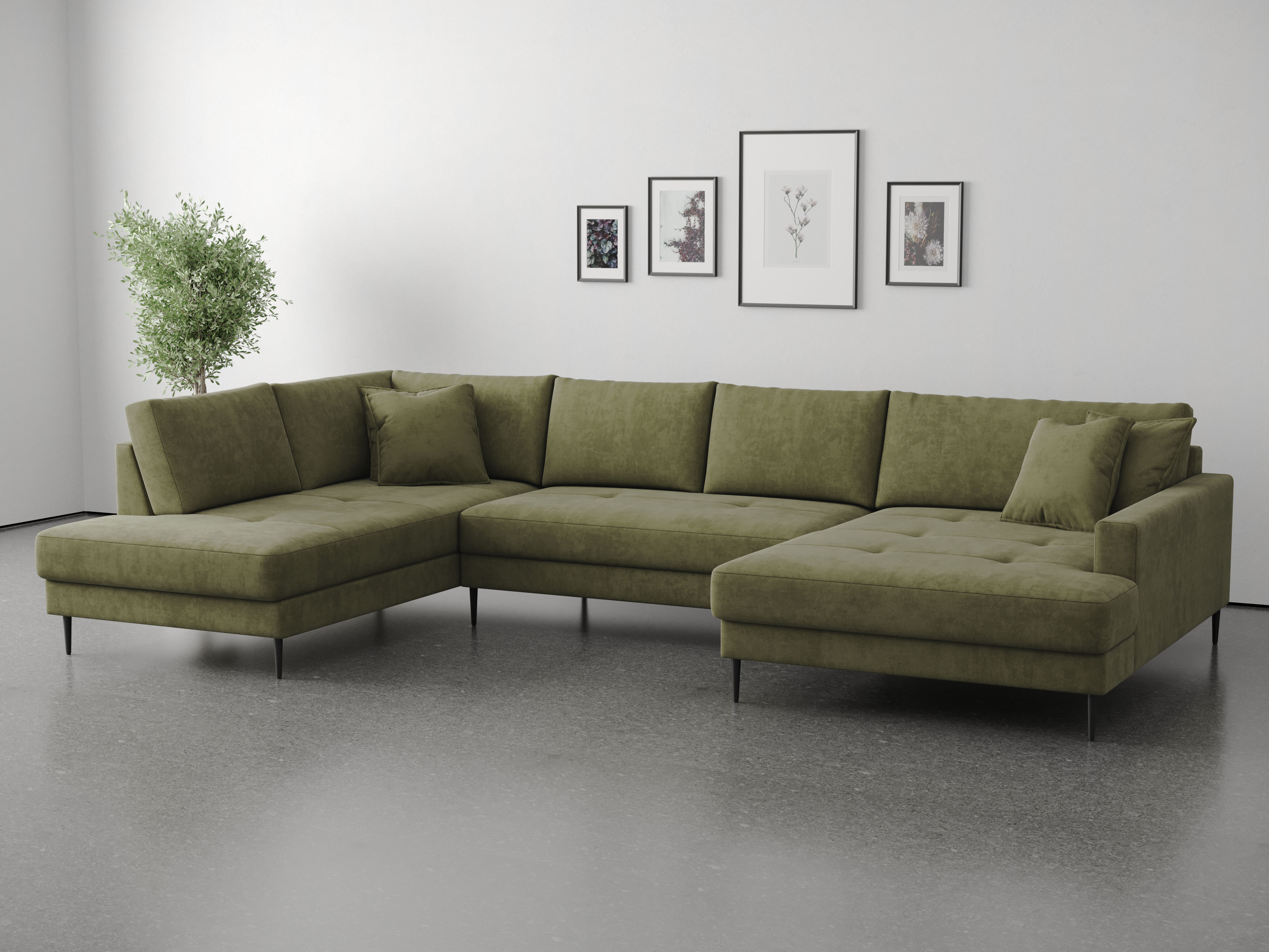 OTTO home Wohnlandschaft "Summer" U-Form, B: 360cm in Cord & Struktur