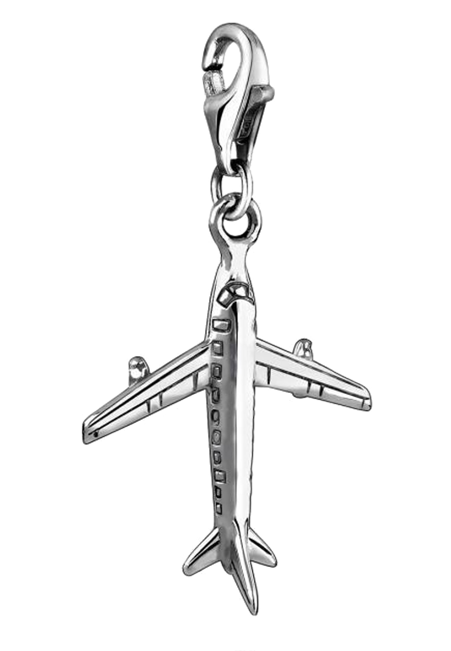 Nenalina Charm-Einhänger »Flugzeug Urlaub Anhänger 925 Silber«