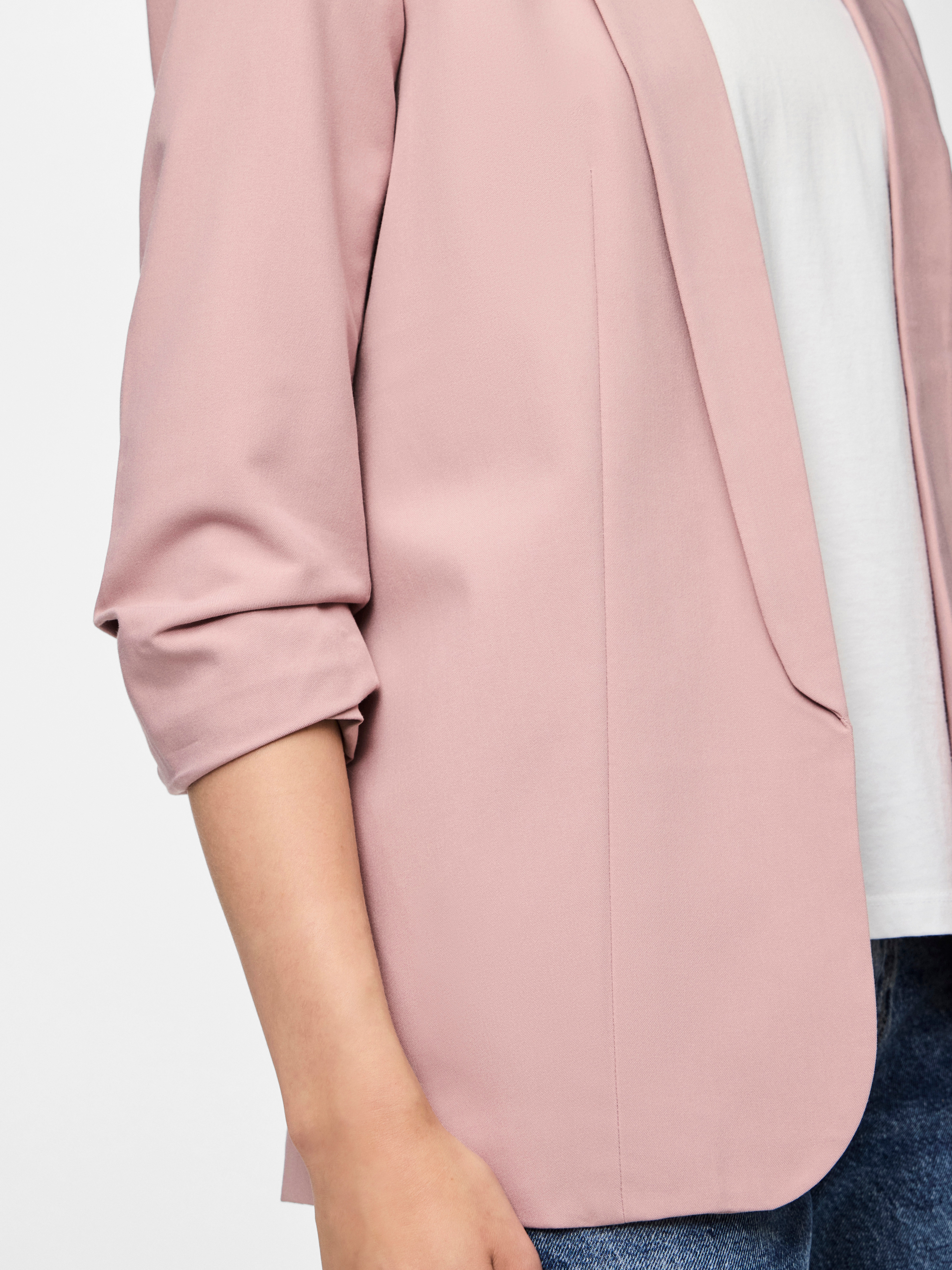 Thumbnail - pieces Blusenblazer "PCBOSELLA 3/4 BLAZER NOOS" Materialmix, regular fit