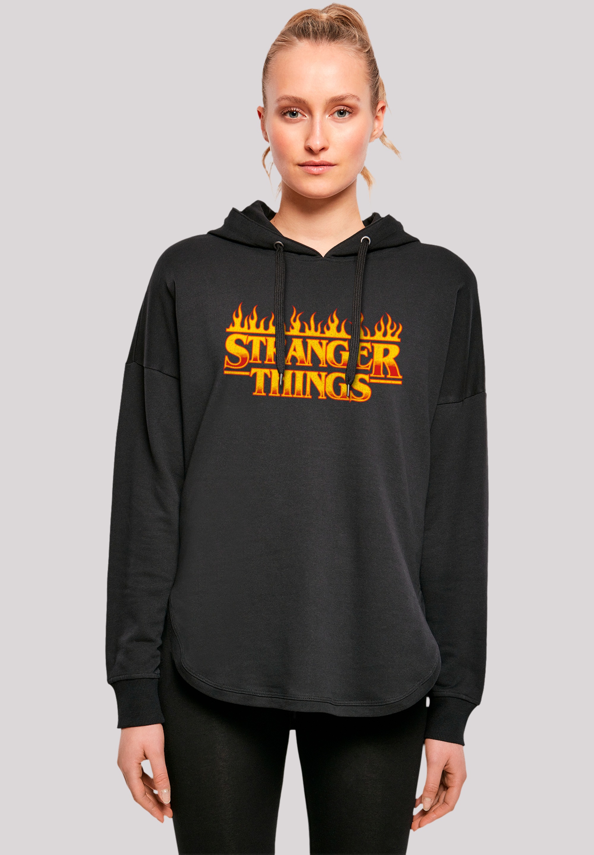 F4NT4STIC Kapuzenpullover "Stranger Things Fire Logo Women Netflix TV Series", Premium Qualität