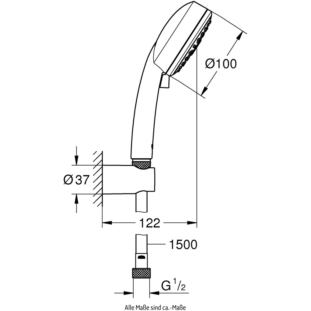 Grohe Duschbrause »Vitalio Comfort 100«