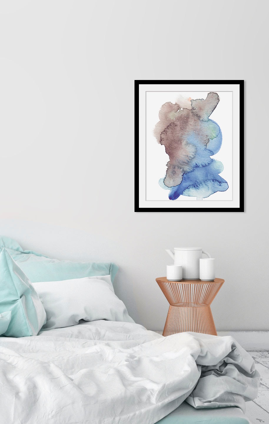 queence Bild "Aquarellfarben", Abstrakt-Kunst-Gemälde-Figuren, (1 St.), HD günstig online kaufen