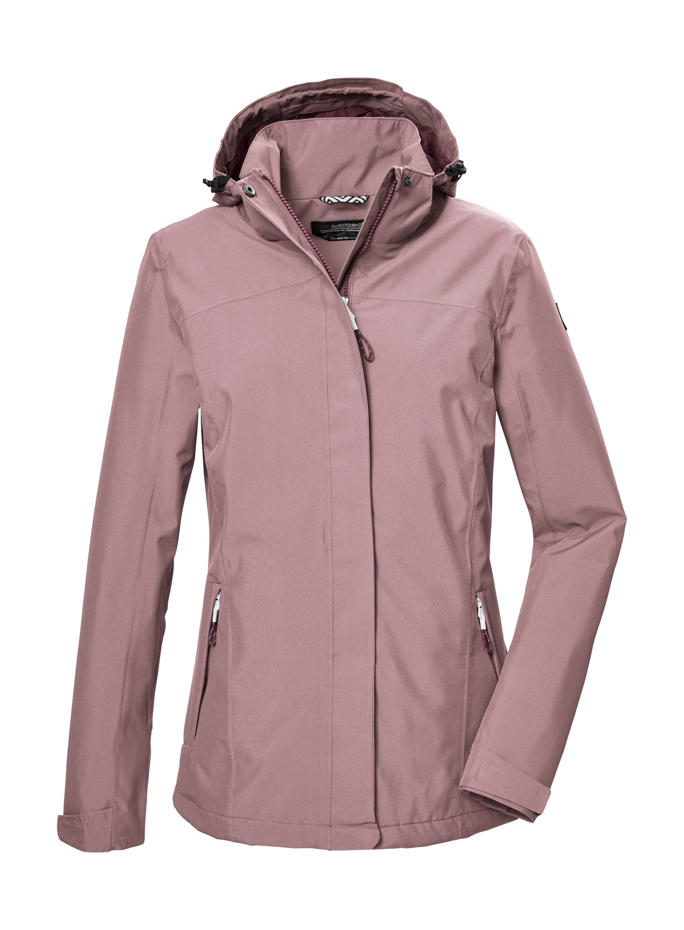 Killtec Outdoorjacke »KOS 26 WMN JCKT«, Wasserdicht, atmungsaktiv, abnehmbare Kapuze, recyceltes Material