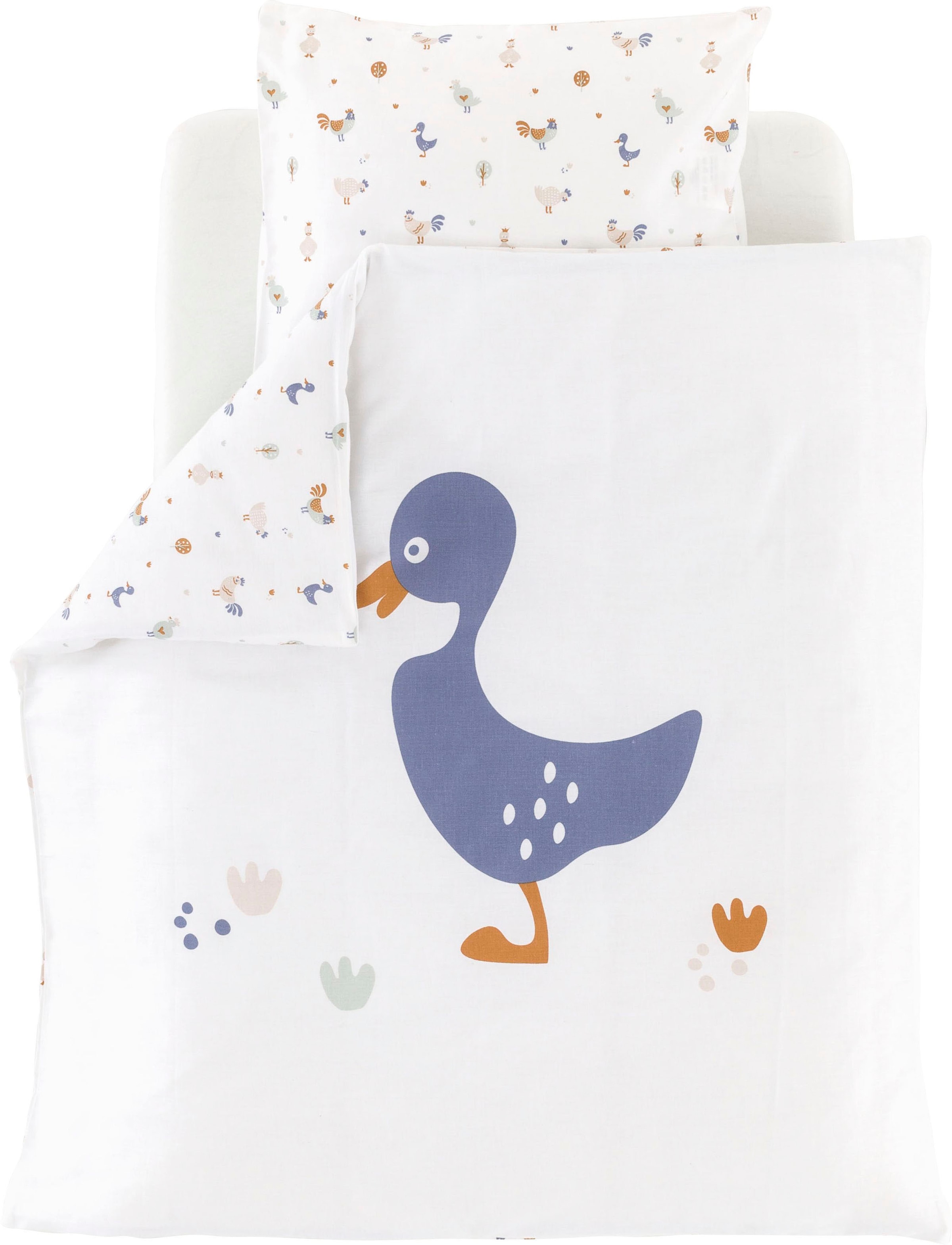 Träumeland Bettwäsche "Kikeriki" 2 Stk. verpackt im praktischen & wiederver günstig online kaufen