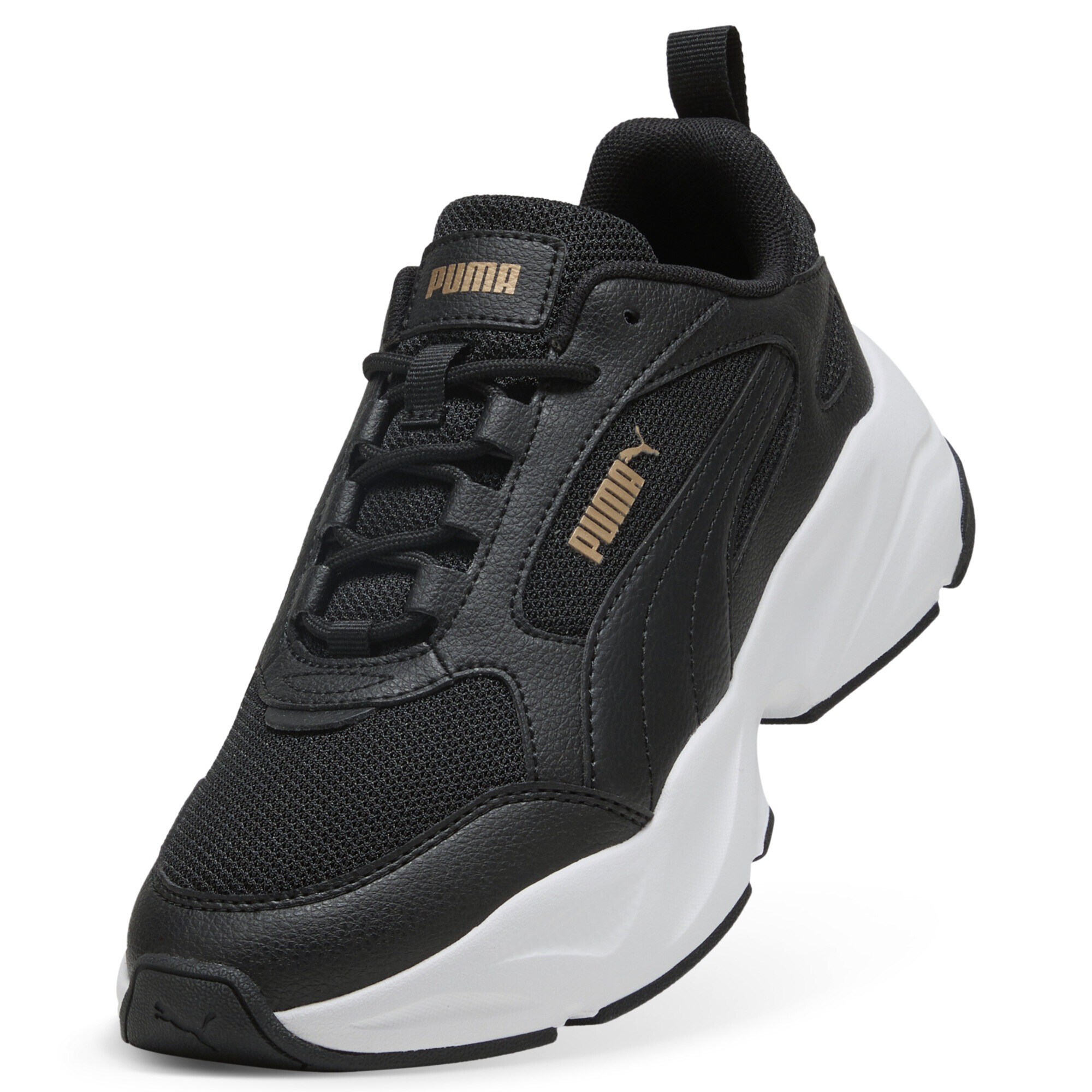 Puma Cassia 2.0 Sneakers Women's Black Gold White 36 6