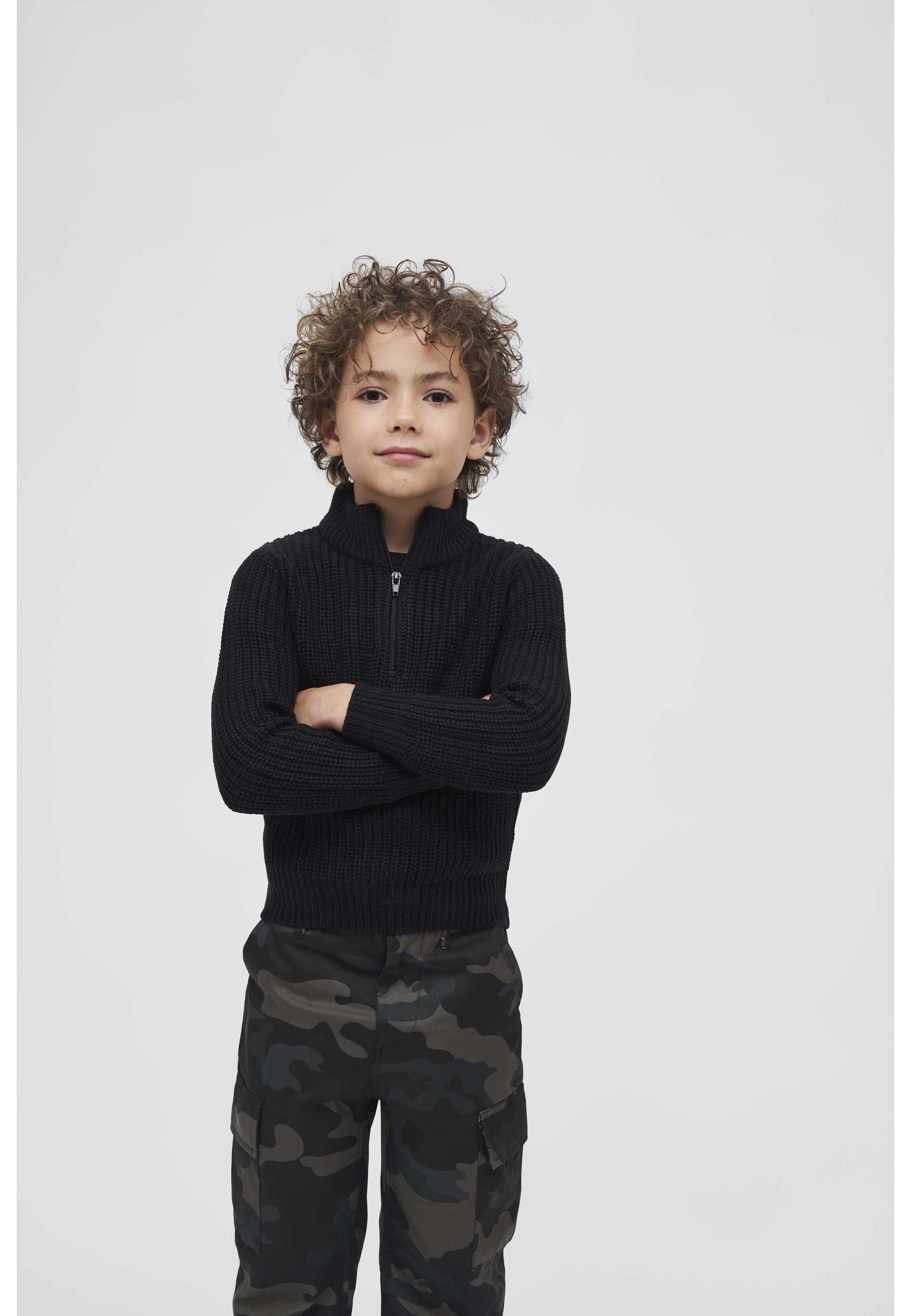 Brandit Rundhalspullover »Brandit Unisex Kids Marine Troyer Pullover« 1 Stk.