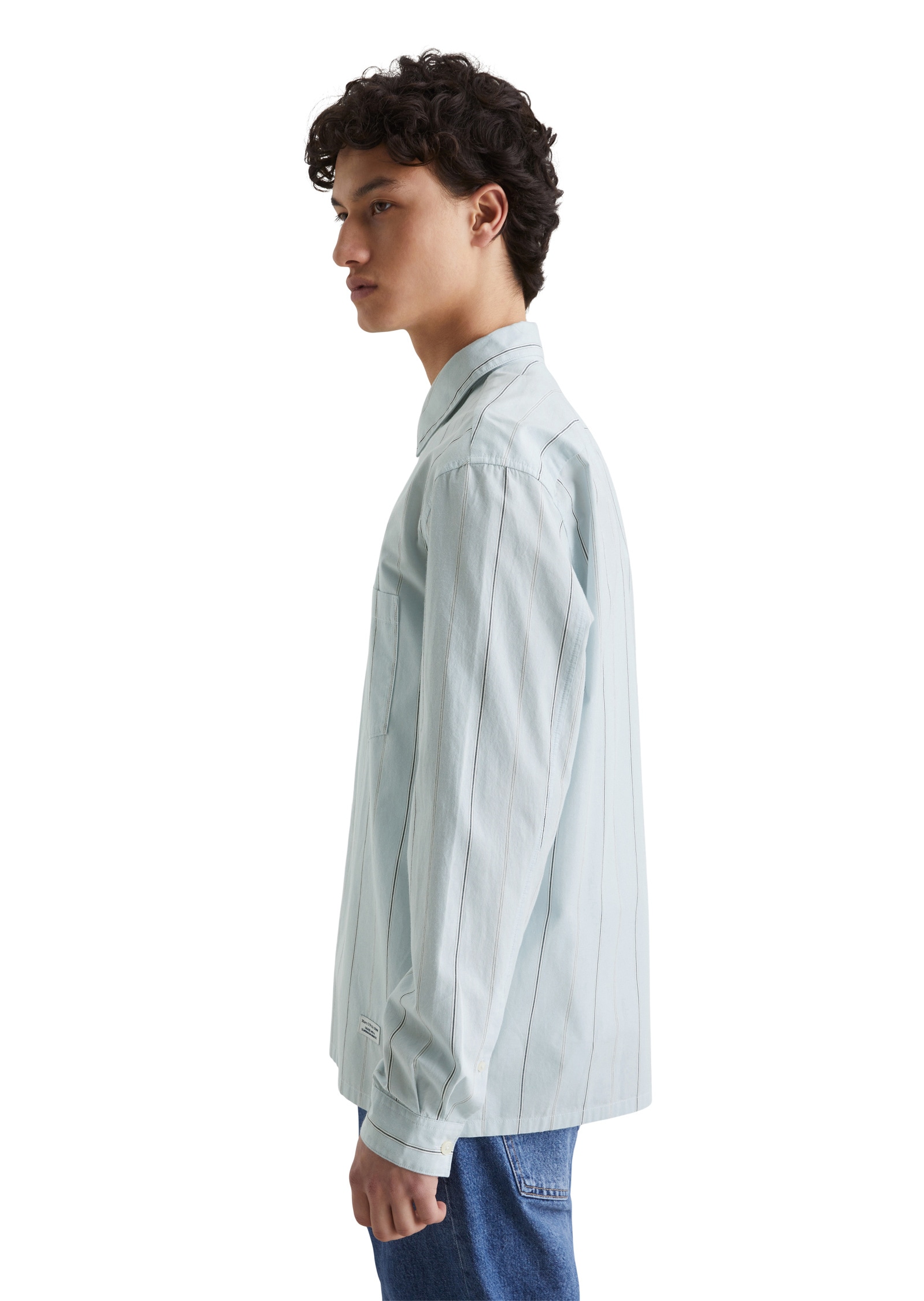 Marc O'Polo DENIM Langarmhemd »aus Bio-Baumwoll-Popeline«
