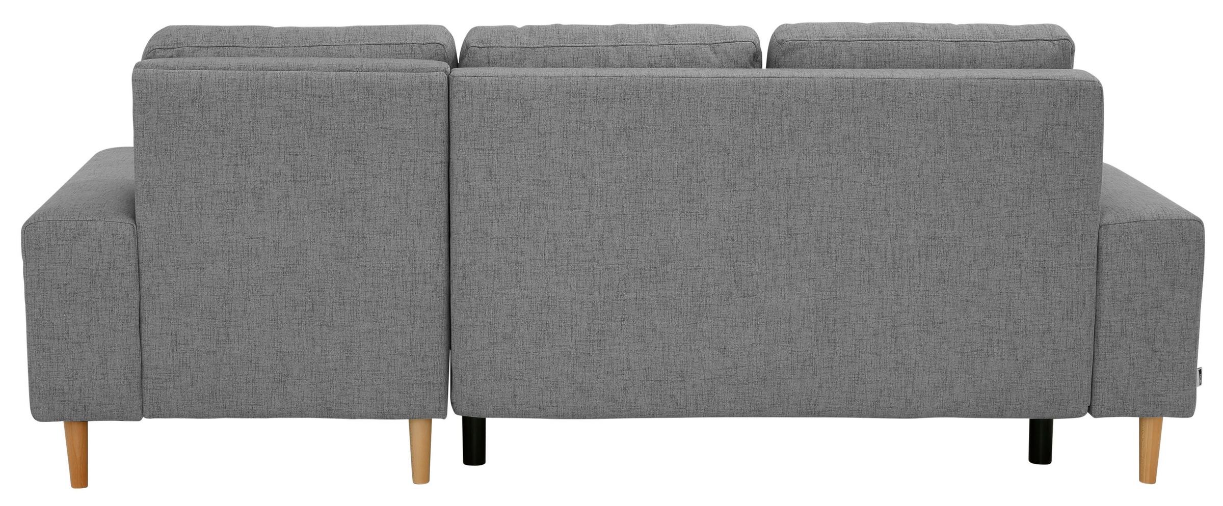 Ecksofa HOME AFFAIRE "Samu L-Form", grau (mittelgrau), B:235cm H:93cm T:160cm, Microfaser PRIMABELLE (100% Polyester);Samtoptik (100% Polyester);Struktur fein (100% Polyester), Sofas, Ecksofa, wahlweise mit Bettfunktion und Bettkasten 6