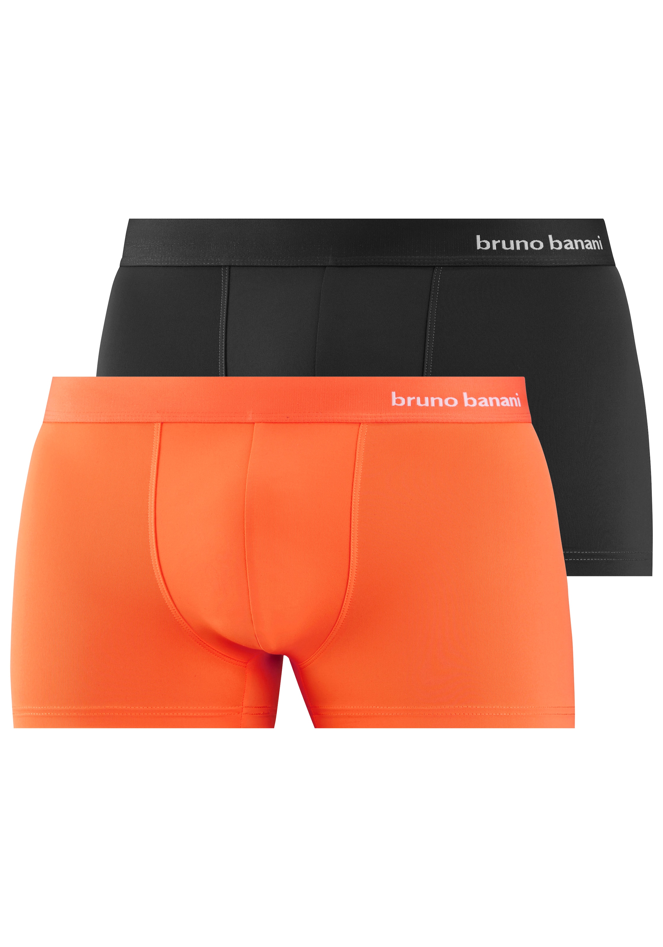 Bruno Banani Boxer "Boxershorts" Packung, 2 Stk. schnelltrocknende Microfaser, elastisches Material