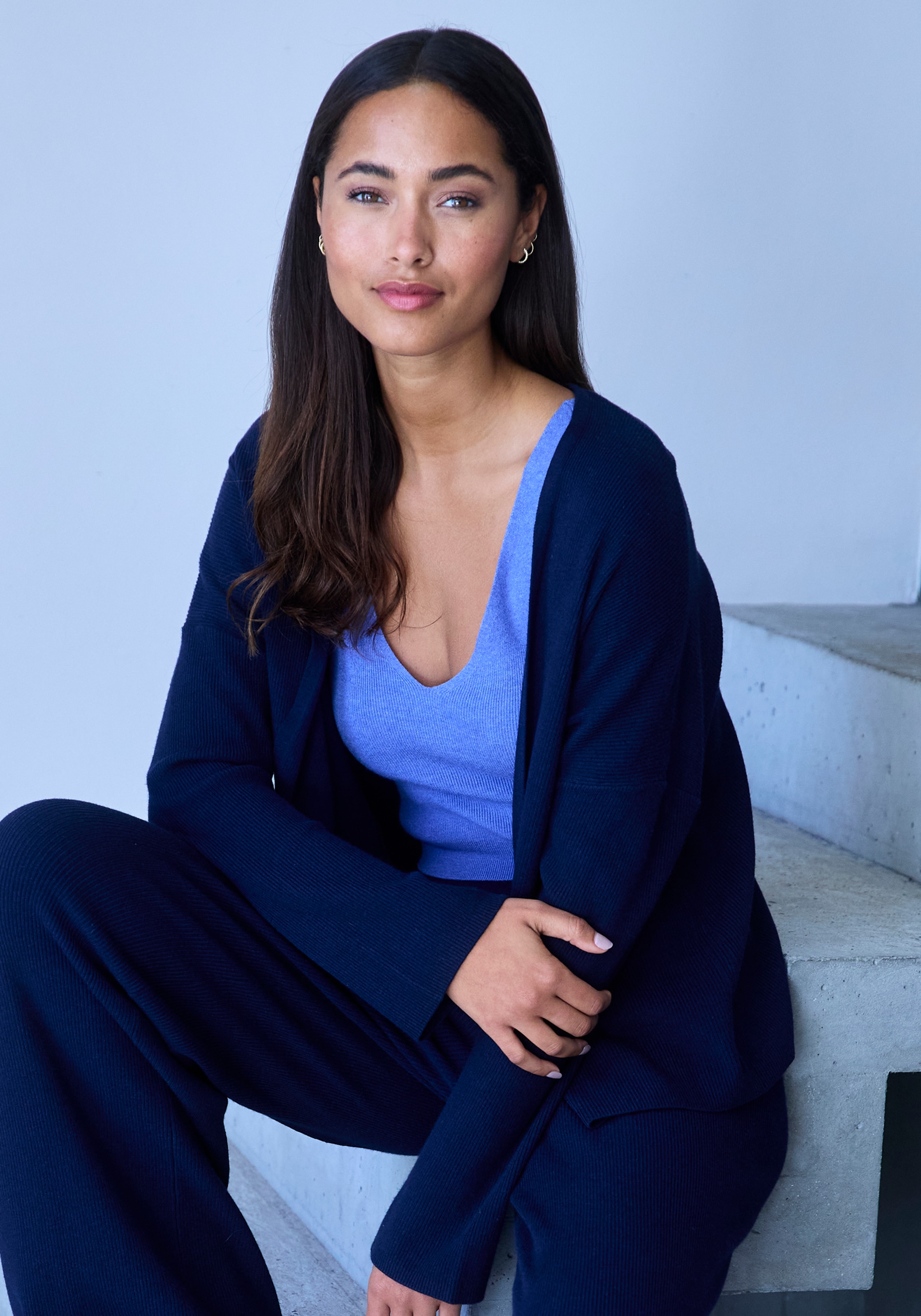 Copenhagen Studios Cardigan, aus hochwertiger, feiner Rippe, Loungewear