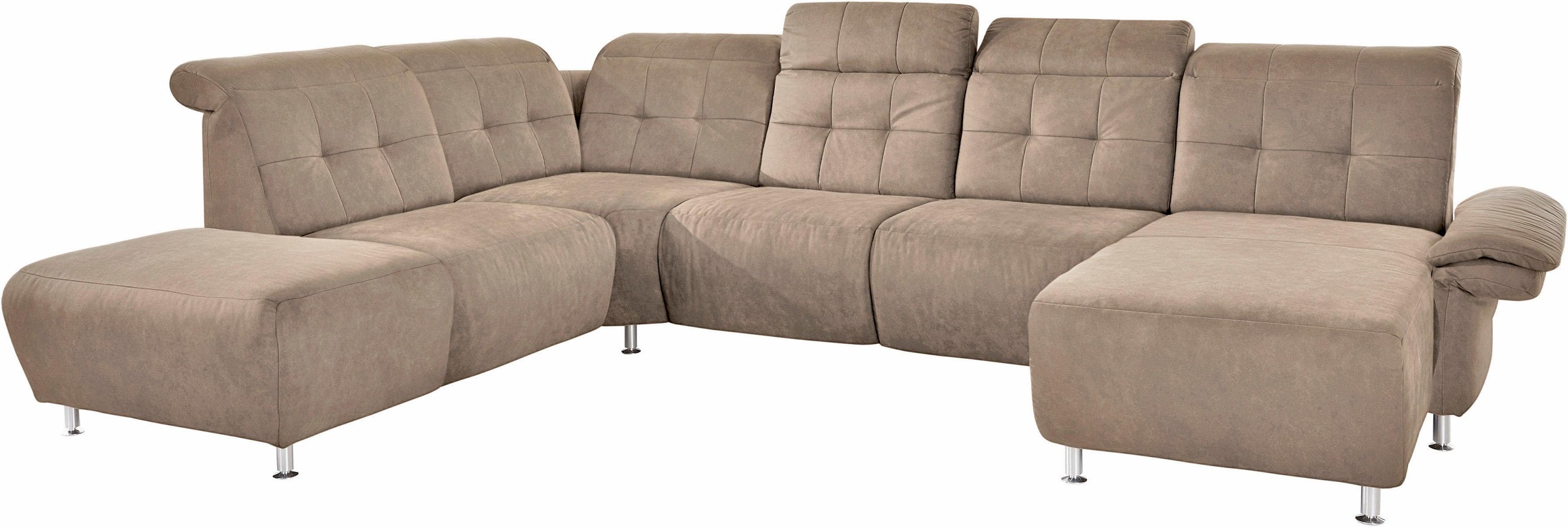 Home affaire Wohnlandschaft "Manhattan U-Form" 2 Sitze mit elektrischer Rel günstig online kaufen