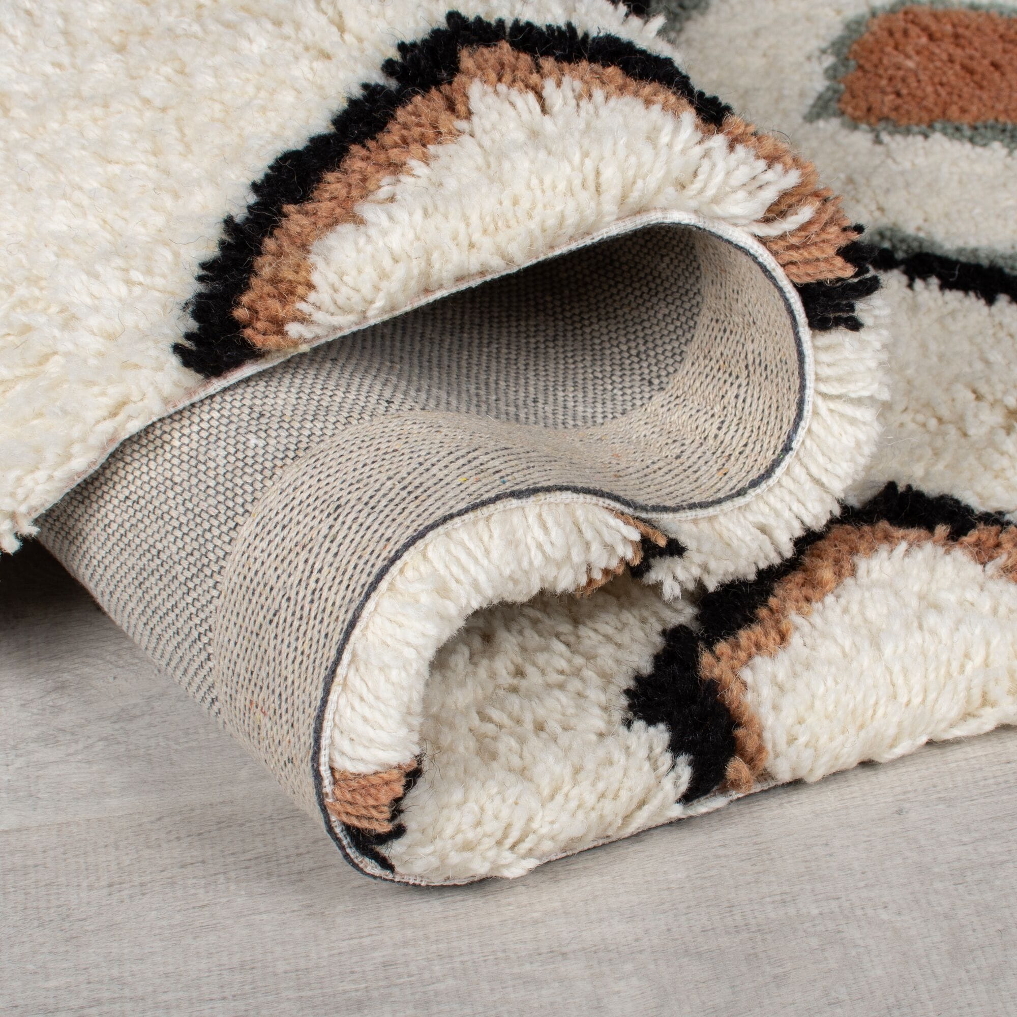 FLAIR RUGS Wollteppich »Midar Shaggy«, rechteckig, 25 mm Höhe, Shaggy-Teppich Midar aus Berberwolle
