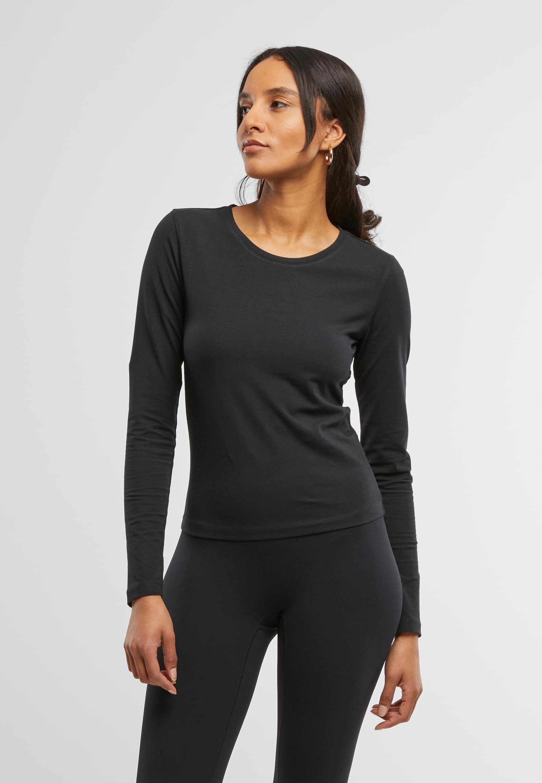 URBAN CLASSICS Longsleeve »Urban Classics Ladies Basic Super Slim Longsleeve«, (1 tlg.)