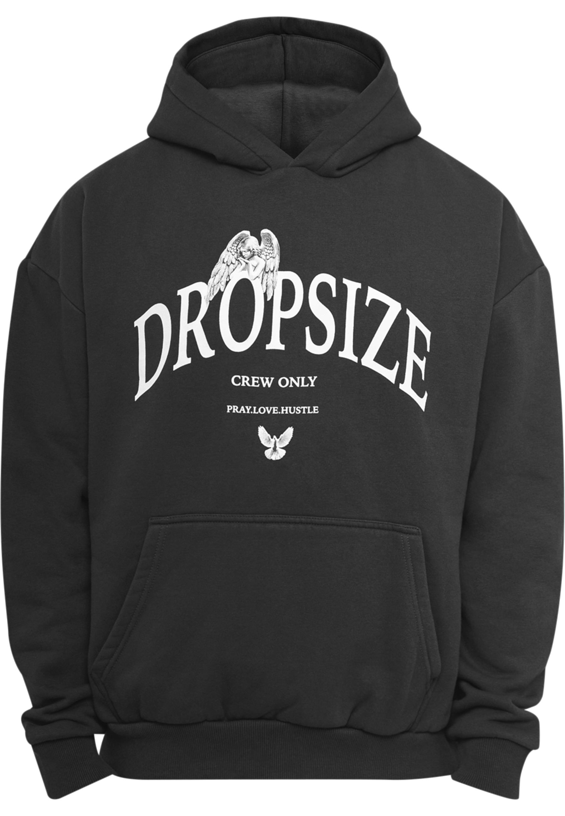 Dropsize Kapuzensweatshirt "Dropsize Herren Dropsize Heavy Oversize Pray Love Hustle Hoodie", 1 Stk.