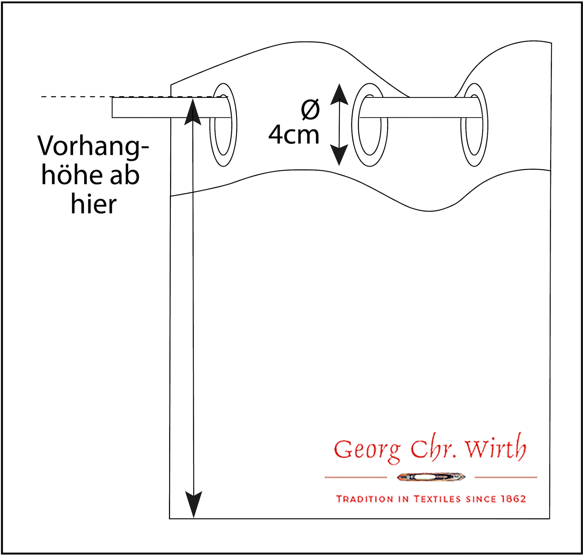 Wirth Vorhang »Westport«, (1 St.)