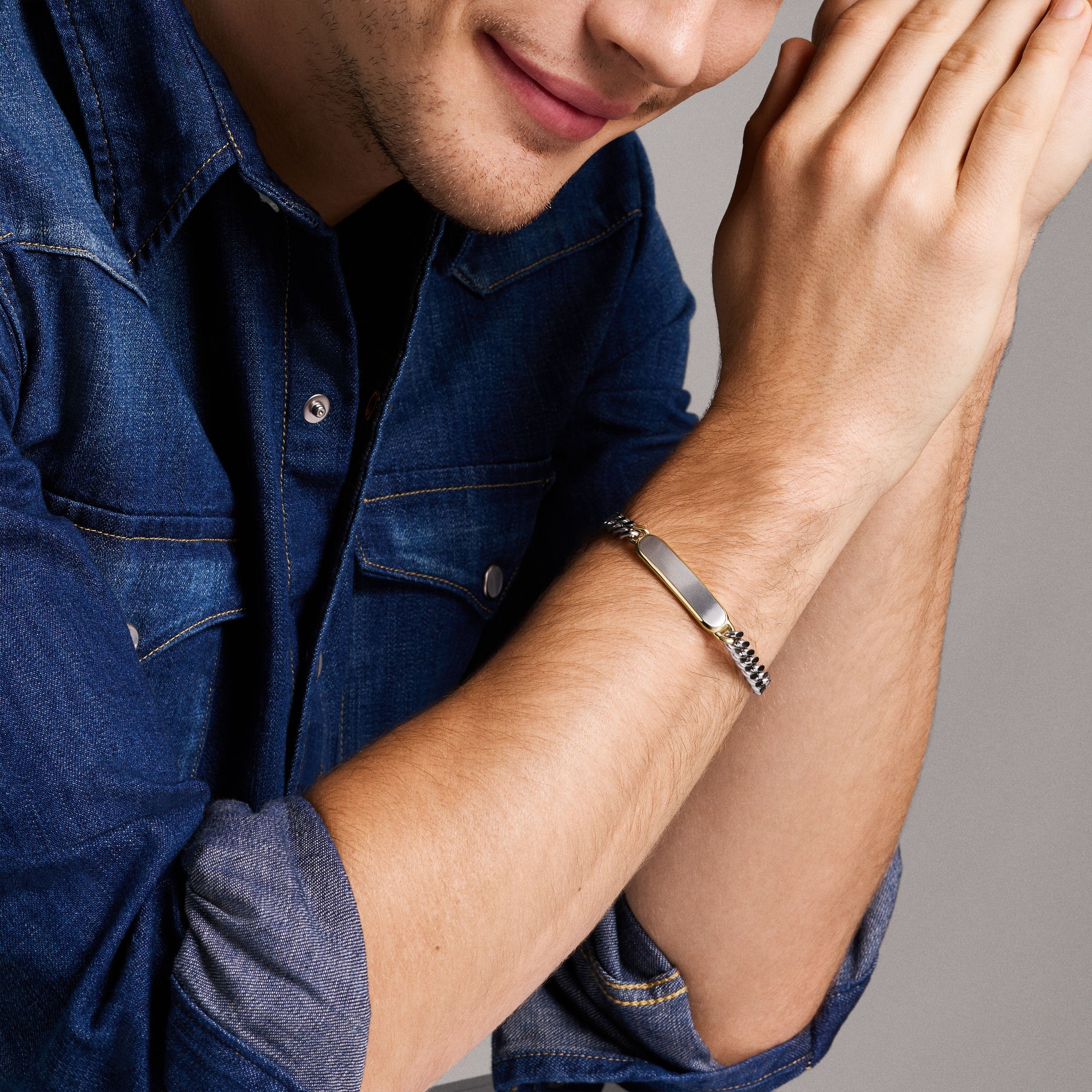 Fossil Armband »Schmuck Geschenk Edelstahl DREW Bicolor, JF04851998«