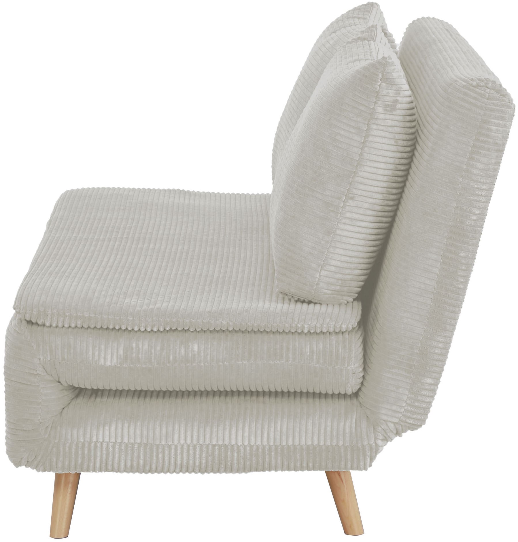 Home affaire Schlafsofa »AINSLEY 140 cm -2-Sitzer, verstellbare Rückenlehne« wandelbar zum Gästebett, Relaxsofa, Webstoff u. Cord-Bezug