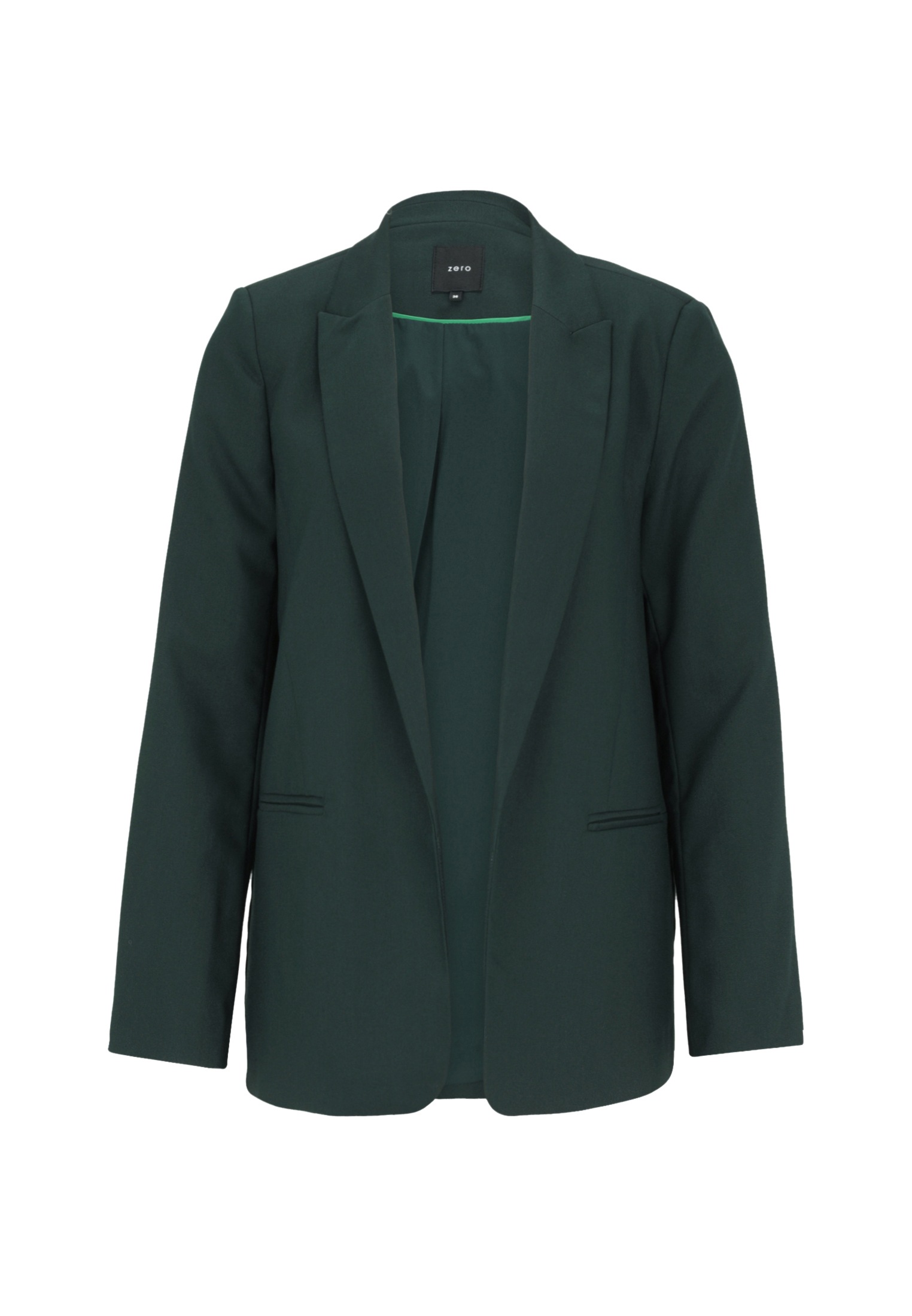 Zero Jackenblazer "zero Damen Longblazer mit Paspeltaschen", Plain/ohne Det günstig online kaufen