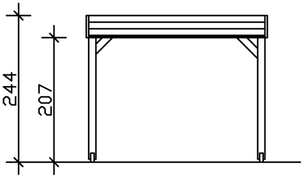 Skanholz Holzpavillon »Toulouse«, BxTxH:302x302x244 cm, inkl. Aufschraubstutzen