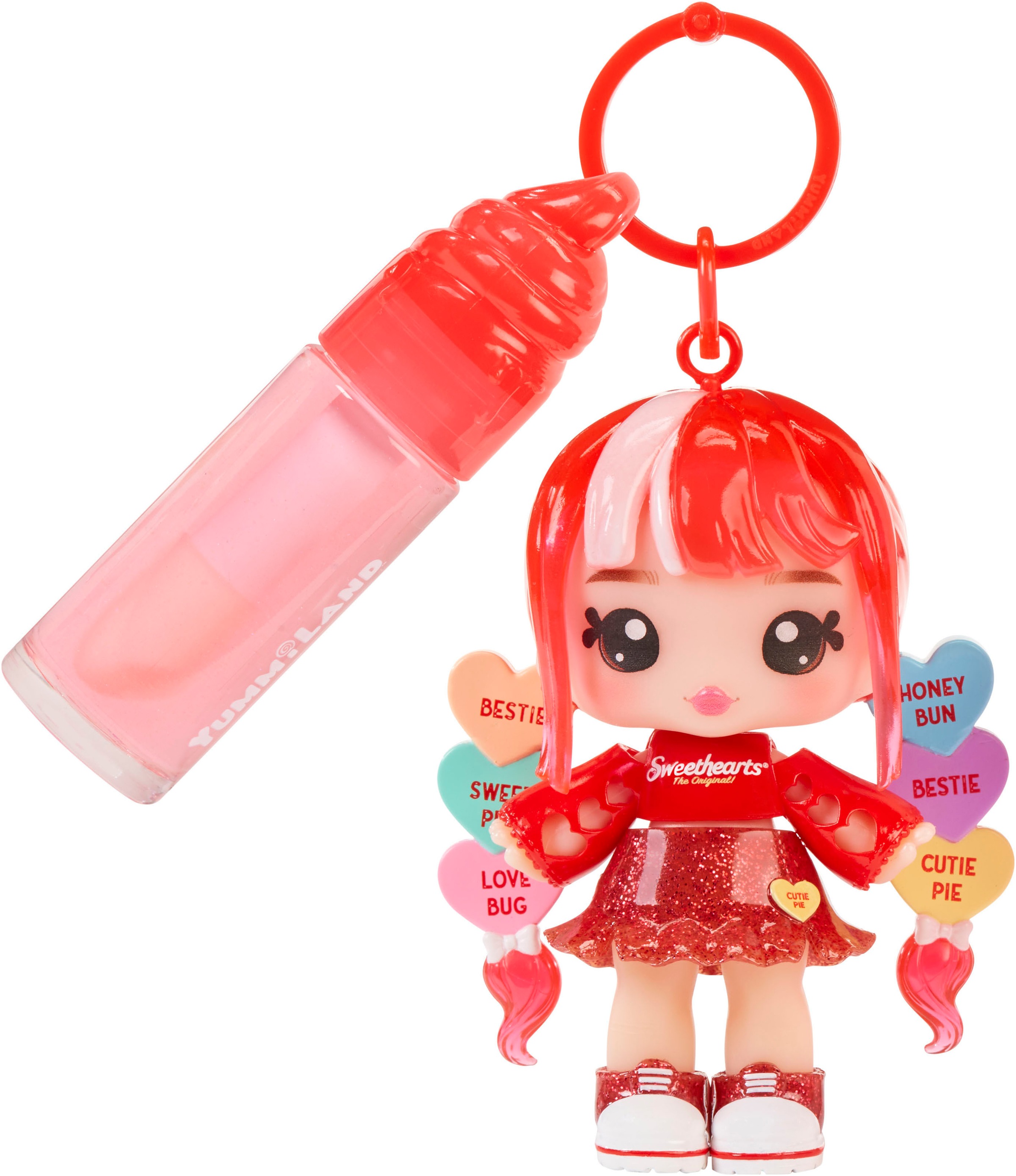 Minipuppe »Yummiland Sweet Lip Gloss-Ruby Hearts«, inklusive Schlüsselanhänger