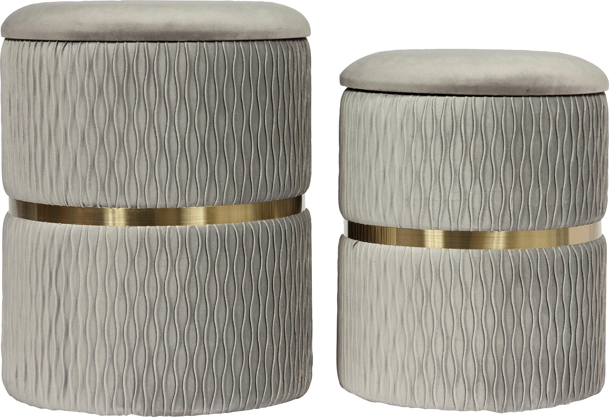 Kayoom Sitzhocker "Hocker Milas 2er-Set, Praktischer und versteckter Staura günstig online kaufen