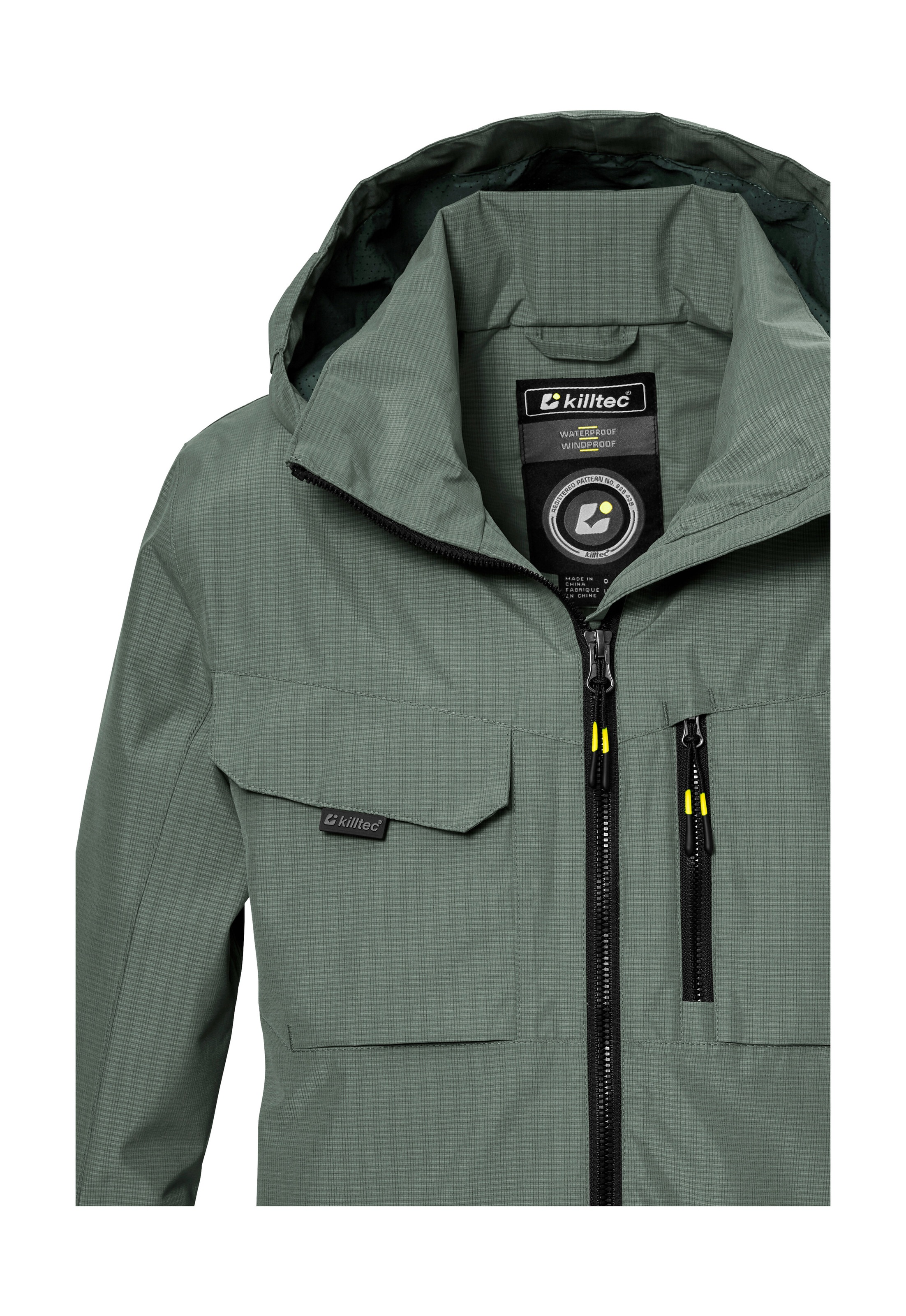 Thumbnail - Killtec Funktionsjacke "KOS 140 BYS JCKT" Wasserdichte Kids-Jacke mit verstellbarer Kapuze und Saum