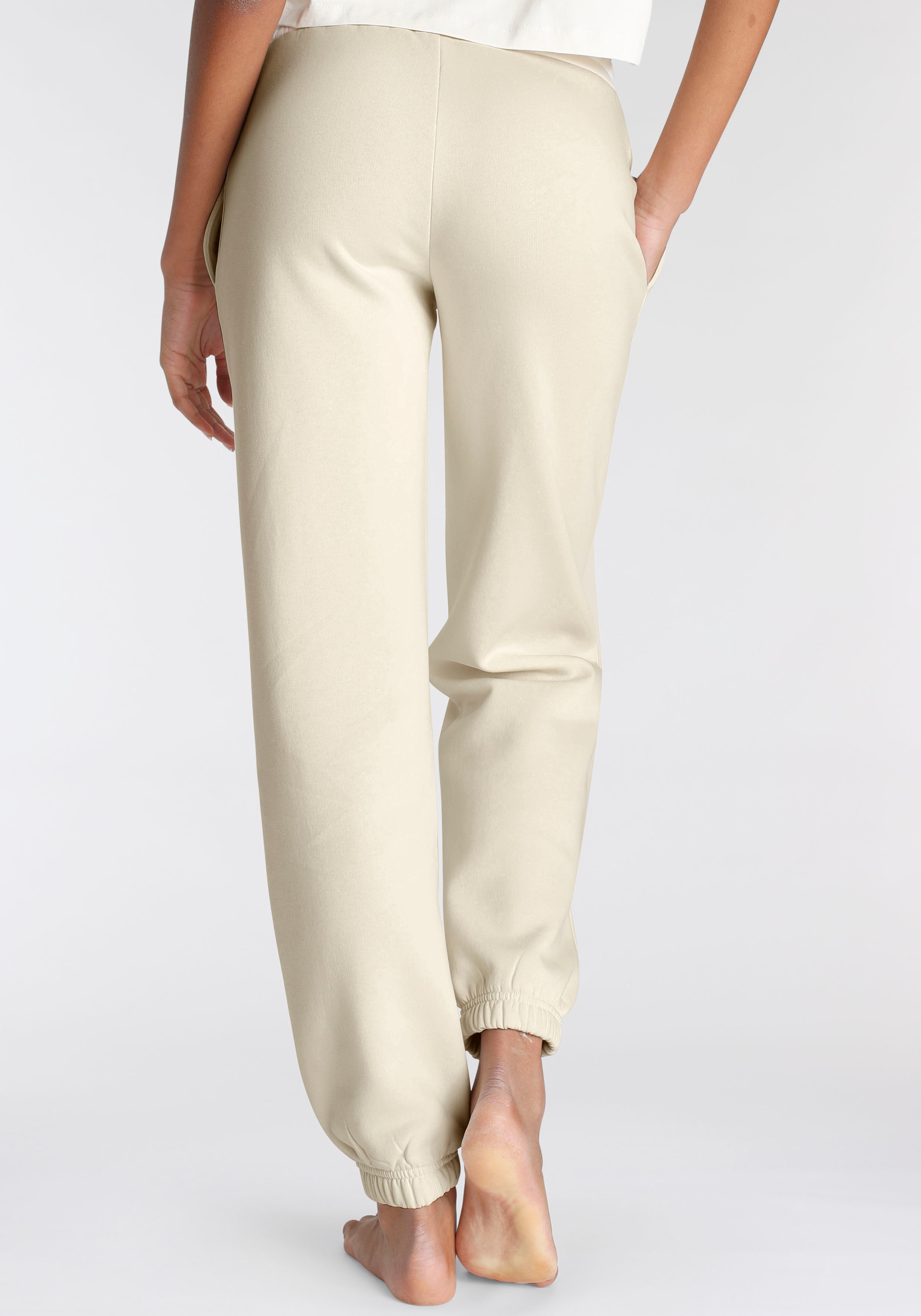 LASCANA Jogginghose, mit geripptem Hosenbund, Loungewear, Loungeanzug