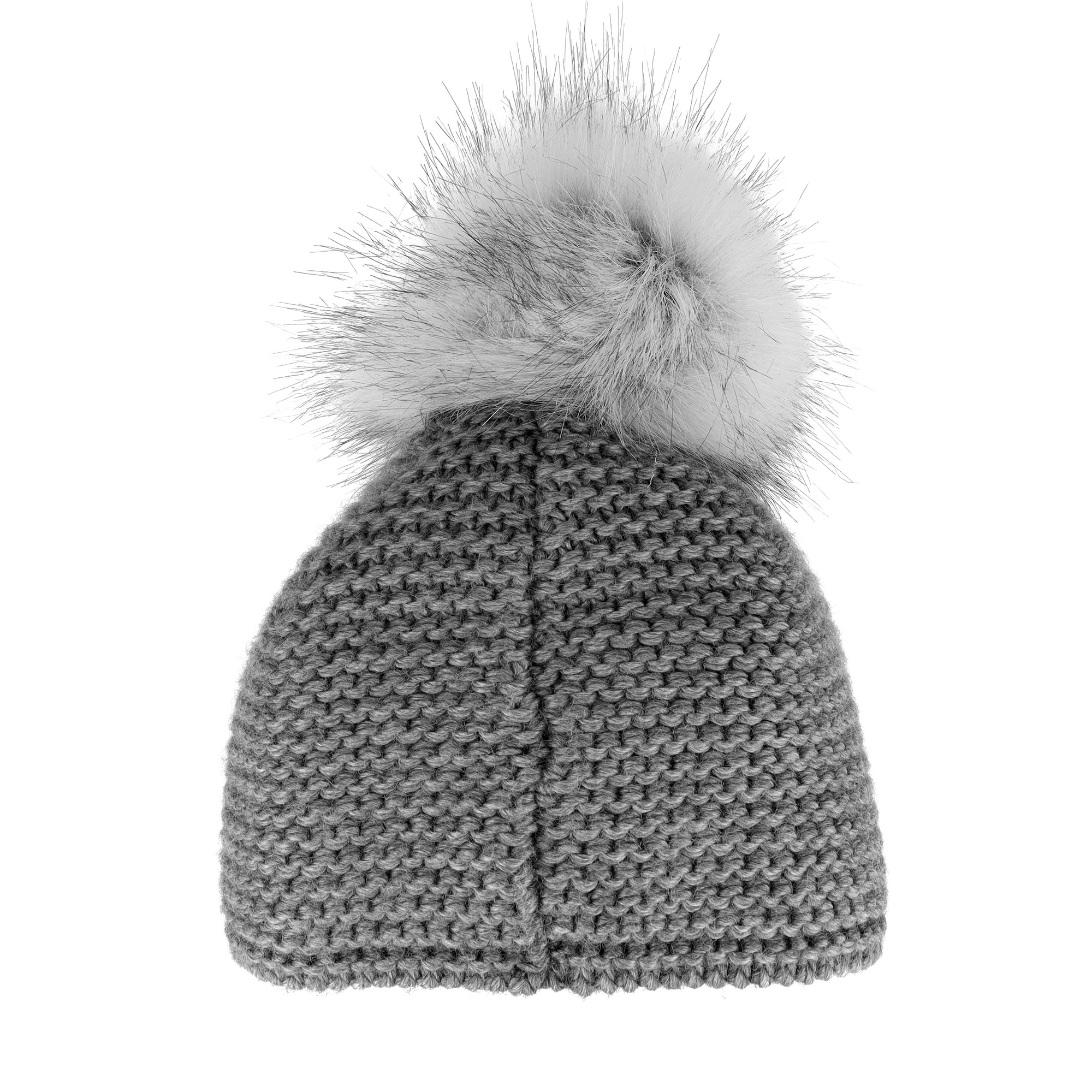 CAPO Bommelmütze Grobstrick, unifarben, gefüttert