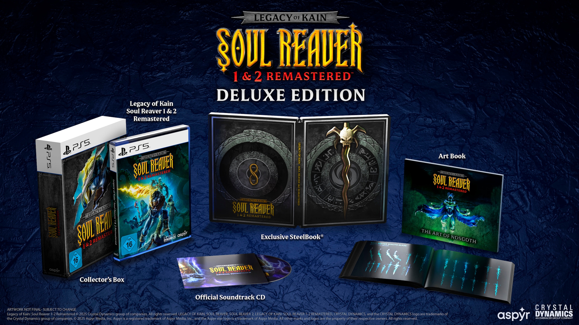 Aspyr Media Spielesoftware »Legacy of Kain: Soul Reaver 1 & 2 Remastered - Deluxe Edition«, PlayStation 5