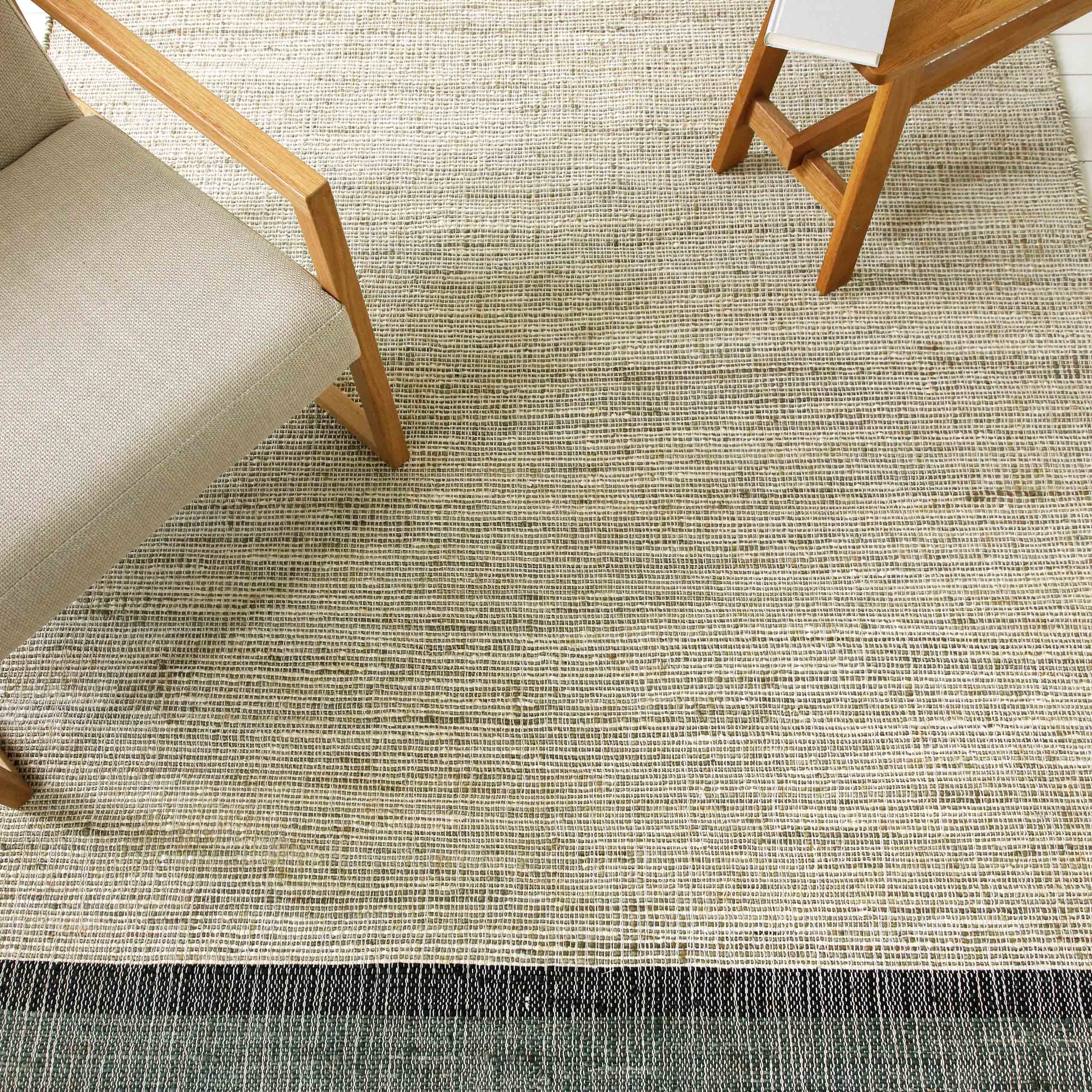 my home Teppich »Bennii«, rechteckig, 4 mm Höhe, 80% Jute, handgewebt, mit Fransen, Wohnzimmer, Naturfaser
