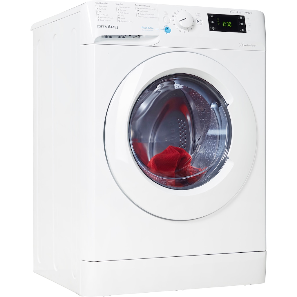 Privileg Waschtrockner »Family Edition PWWT X 86G6 DE N«, 50 Monate Herstellergarantie