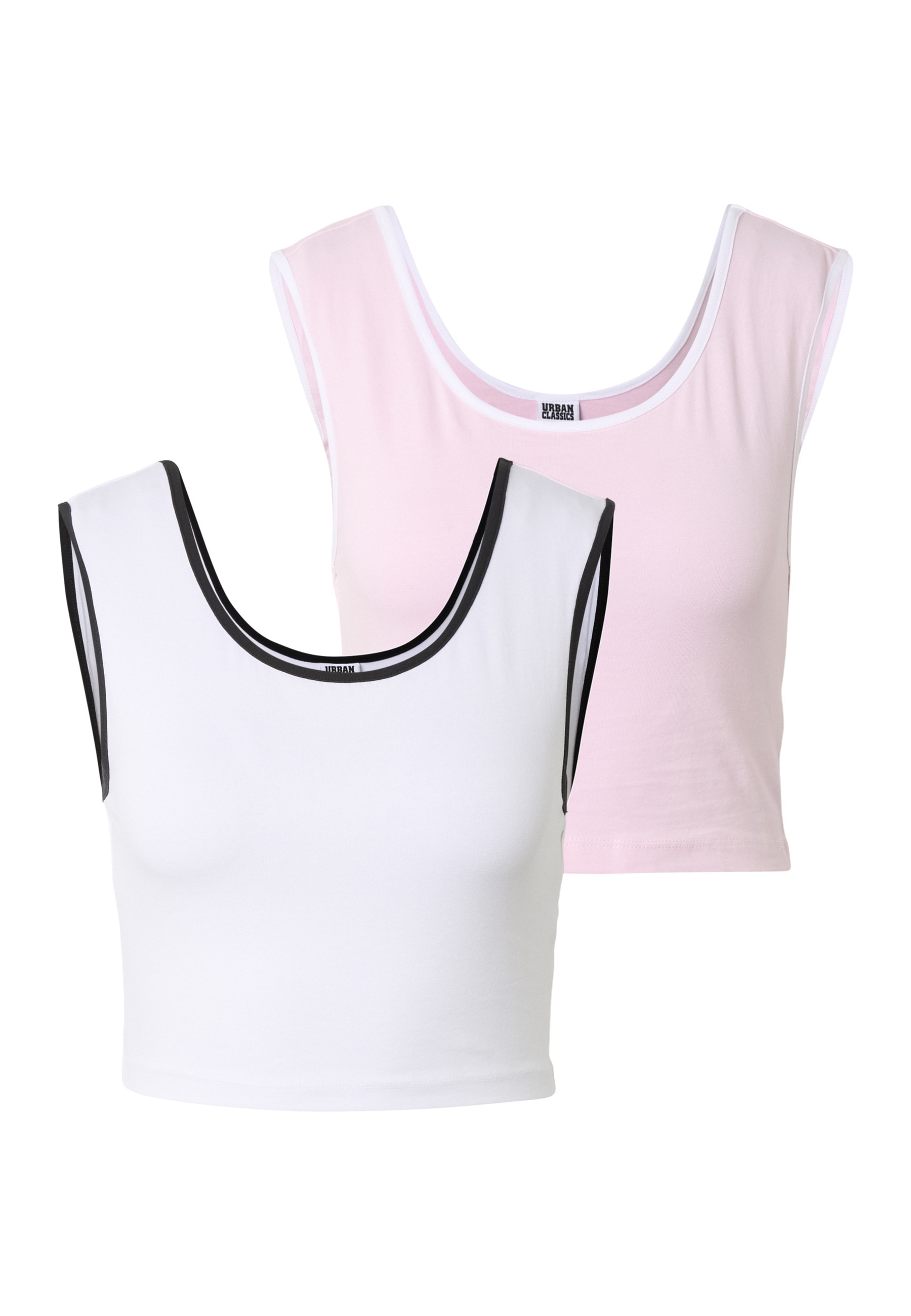 URBAN CLASSICS T-Shirt "Urban Classics Ladies Contrast Cropped Top" 1 Stk. günstig online kaufen