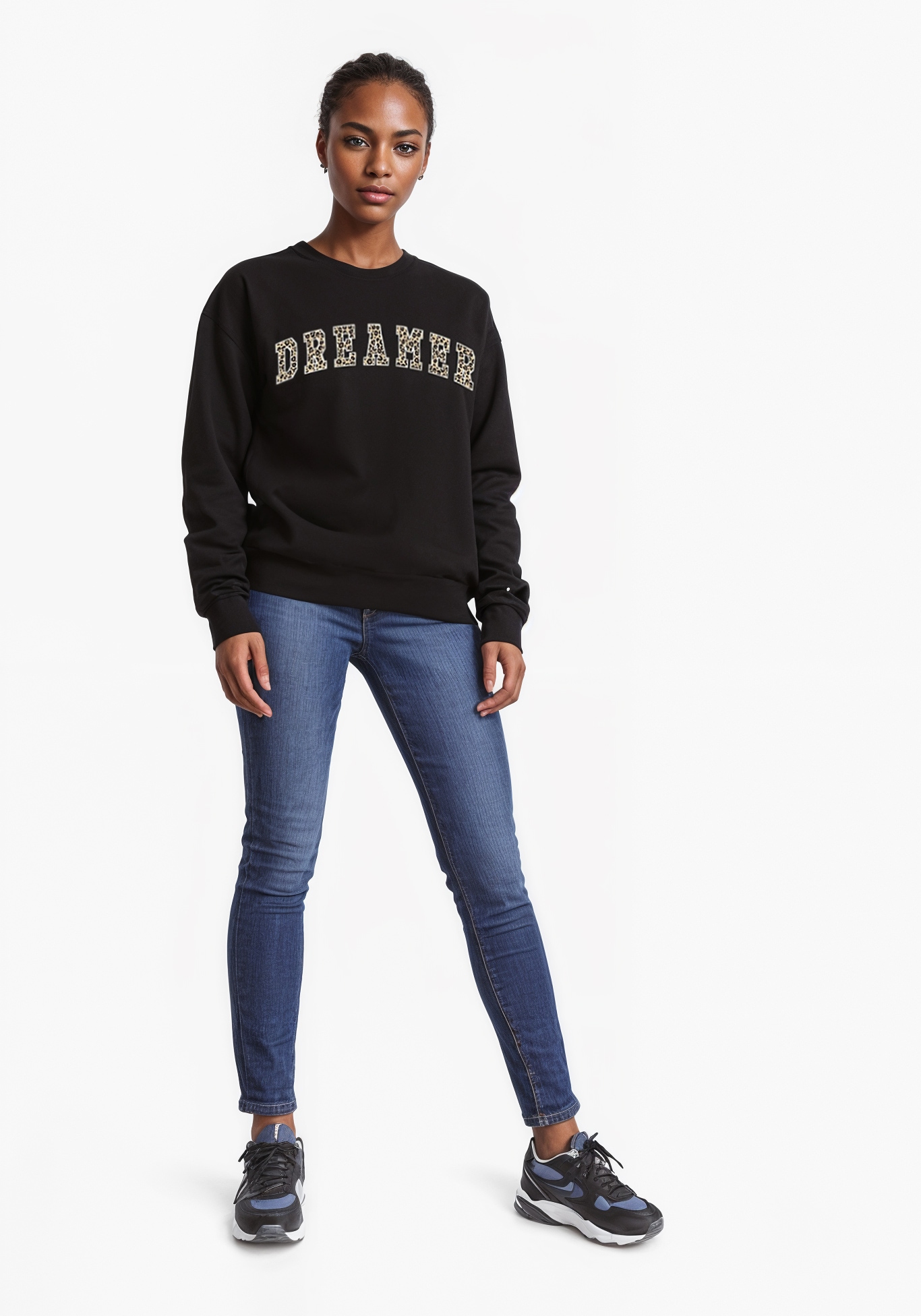 ONLY Sweatshirt »ONLJOANA L/S LEO O-NECK CS SWT«
