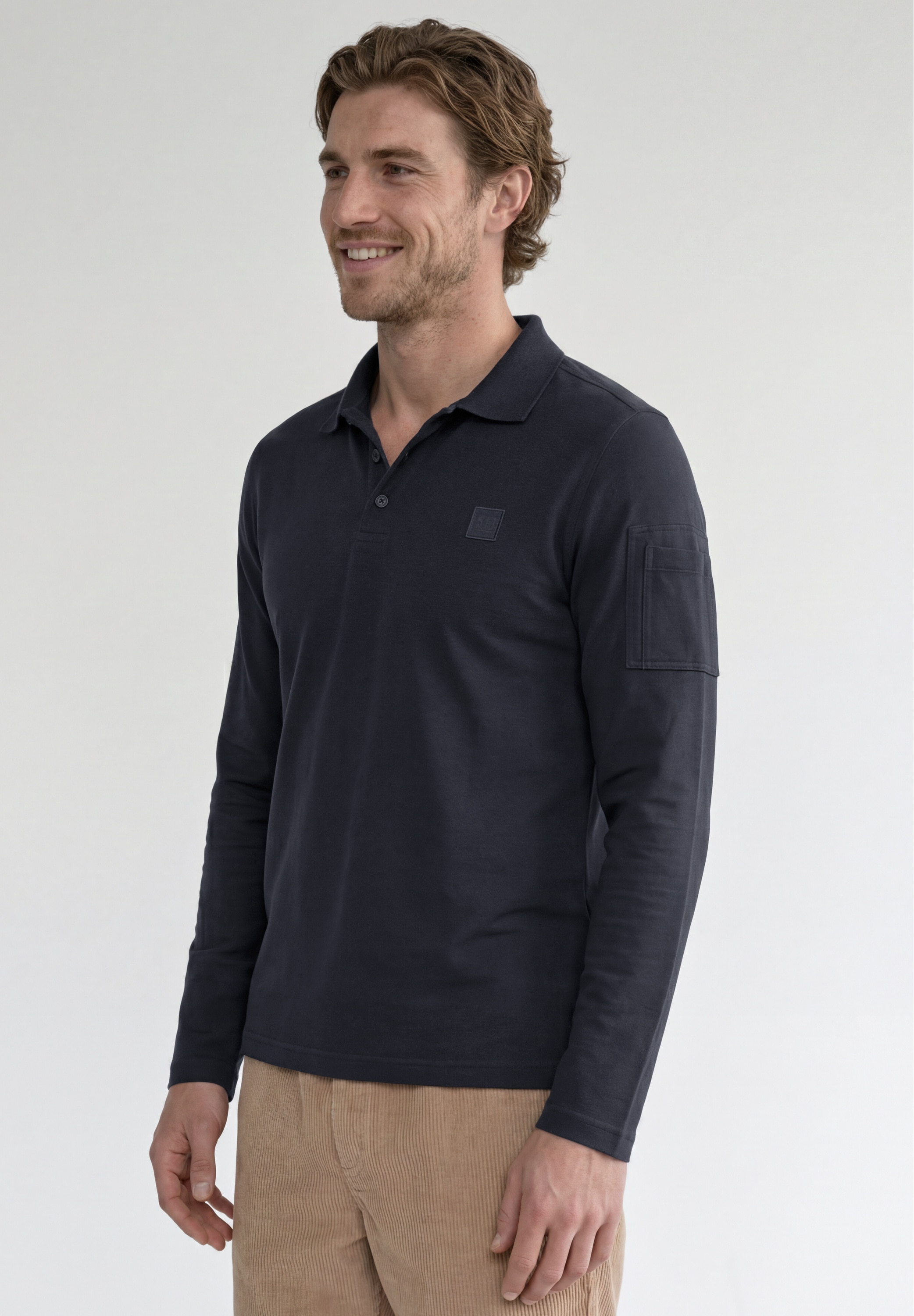 STREET ONE MEN Poloshirt aus reiner Baumwolle