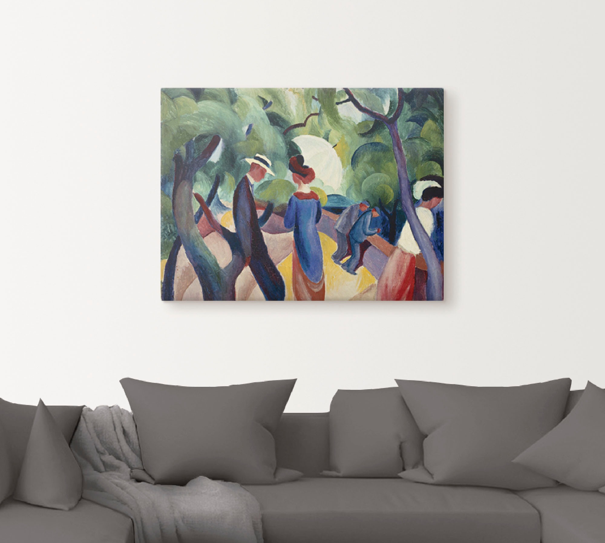 Thumbnail - Artland Wandbild "Promenade. 1913" Gruppen & Familien 1 Stk. tlg. als Leinwandbild, Poster in verschied. Größen