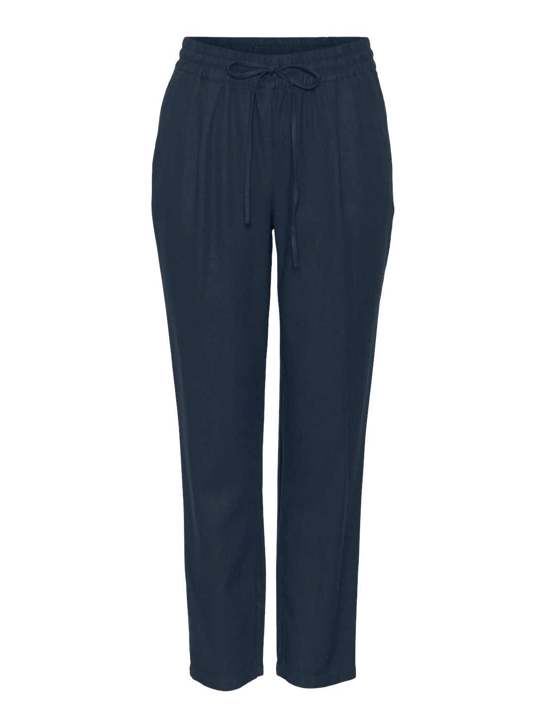 Vero Moda Schlupfhose »VMJESMILO MW ANKLE PANTS WVN NOOS«  mit Leinen, elastisches Bündchen und Kordelzug