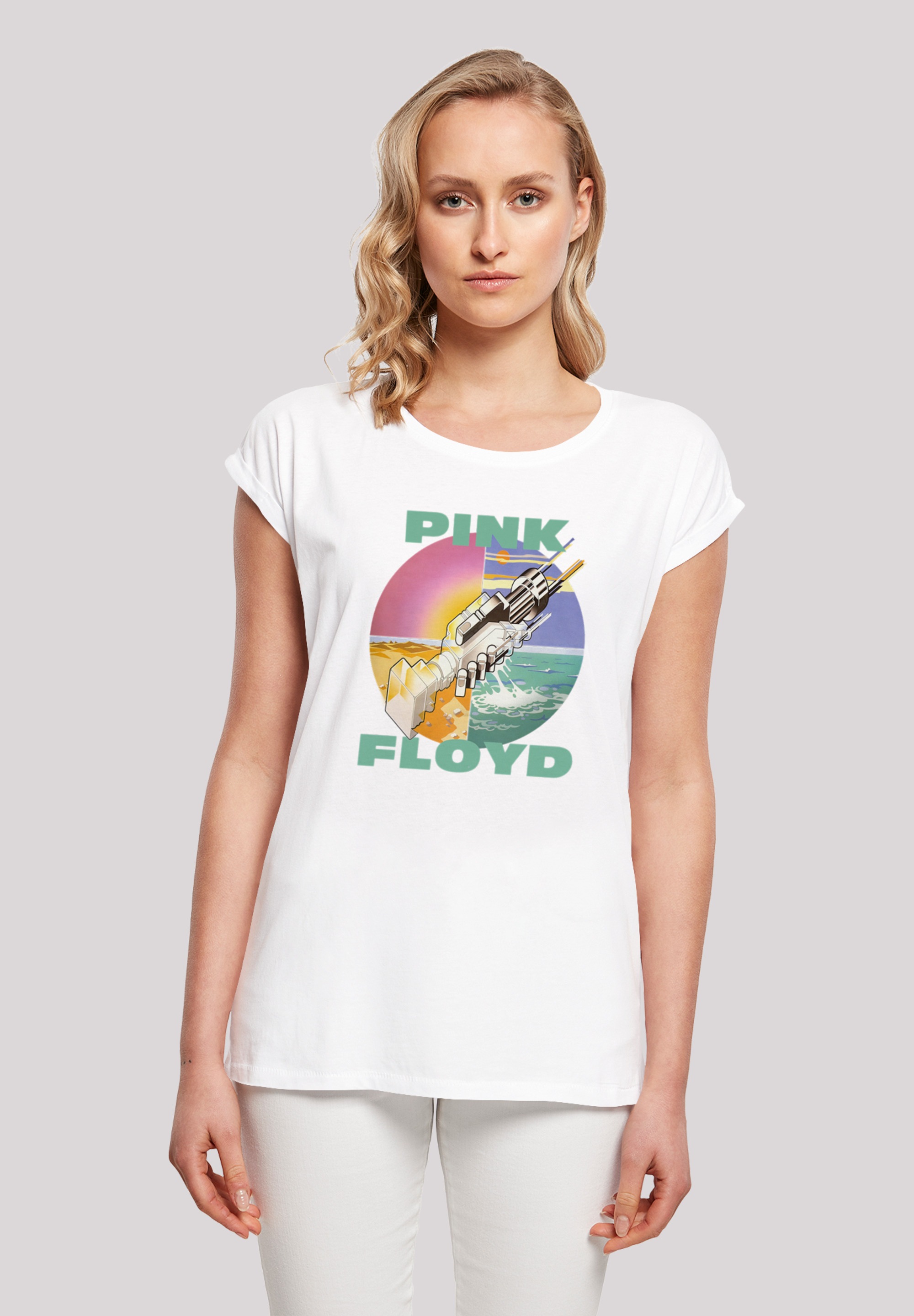 F4NT4STIC T-Shirt »Pink Floyd Wish You Were Here Rockband«, Damen,Premium Merch,Regular-Fit,Kurze Ärmel,Bandshirt