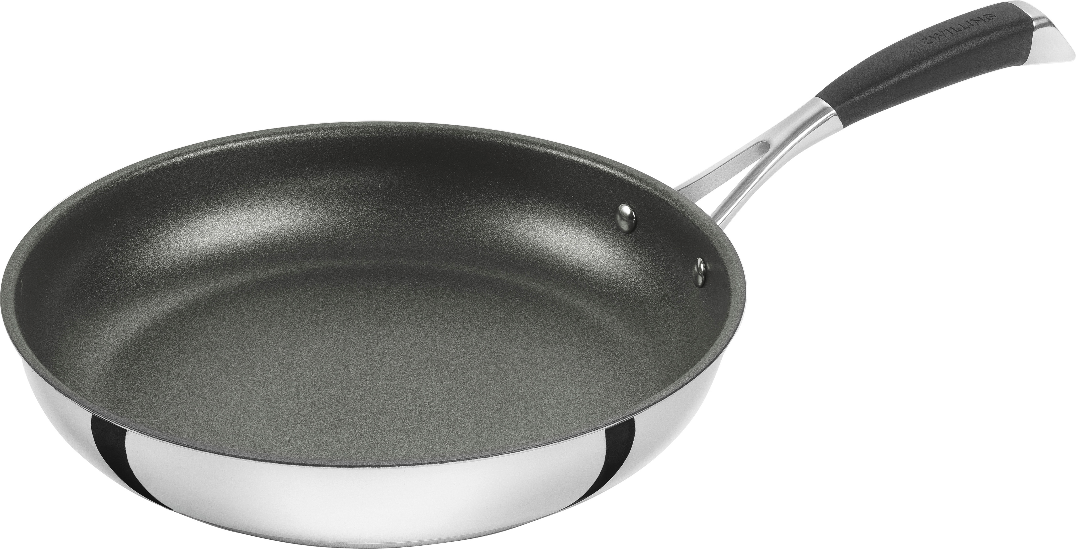 Zwilling Bratpfanne "Poletto" Edelstahl 1 Stk. tlg. Sandwichboden, Duraslide Diamond Beschichtung, Induktion
