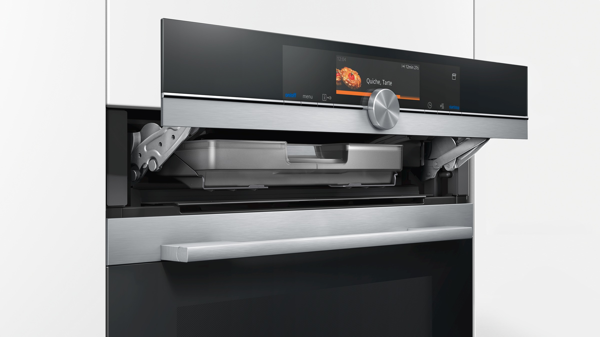 SIEMENS Dampfbackofen iQ700 »CS658GRS7«, mit 1-fach-Teleskopauszug, ecoClean Plus
