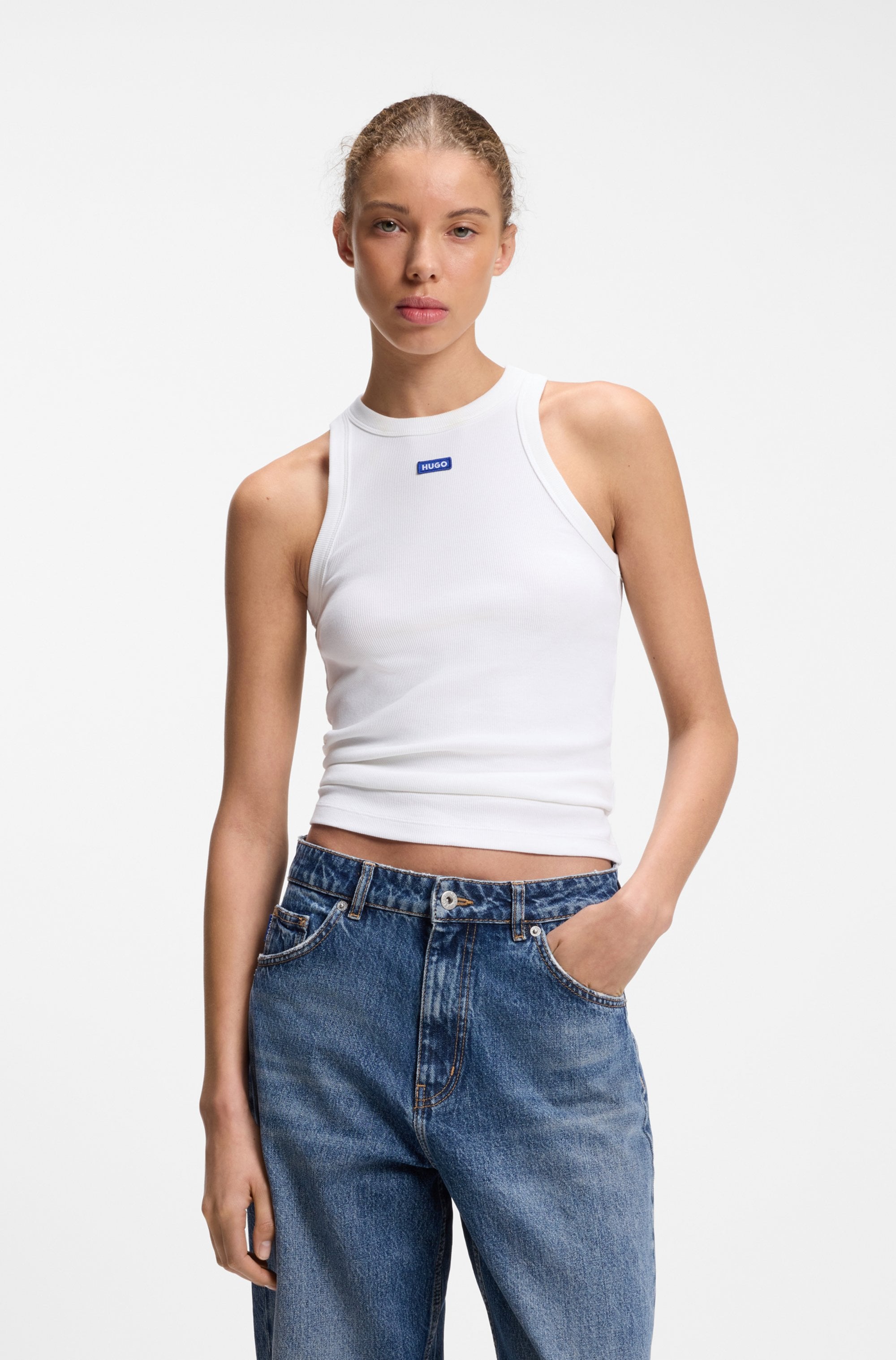 HUGO Tanktop "Easy Tank" Stretch-Baumwolle, Slim Fit