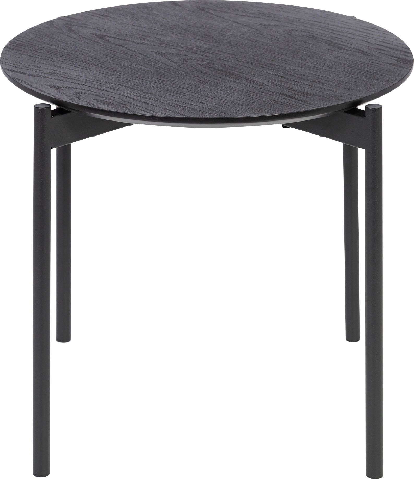 Homexperts Beistelltisch »Isa«, D 50 cm, rund, in Eiche natur oder schwarz lackiert