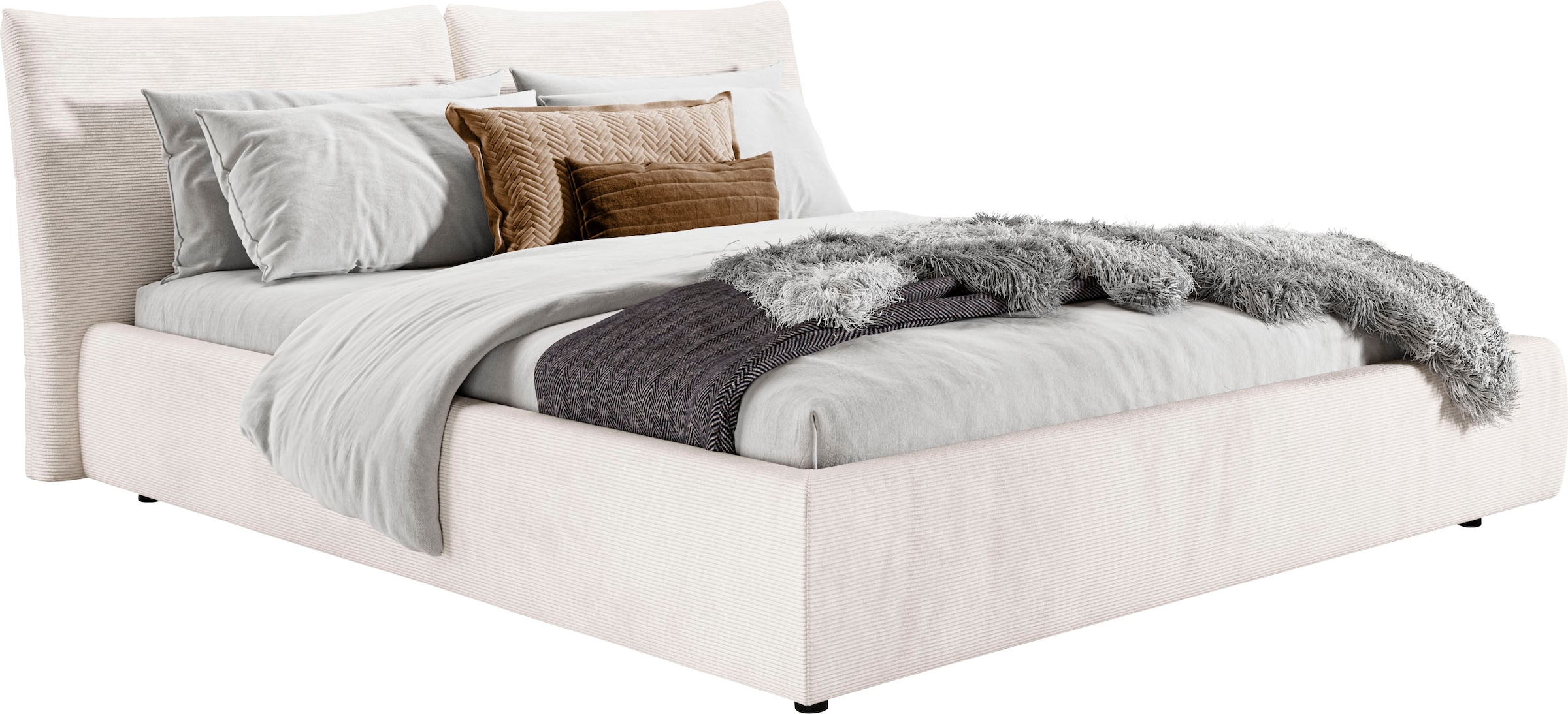 PLACES OF STYLE Polsterbett "Priora in 4 Breiten bis 200cm" auch in NaturLE günstig online kaufen