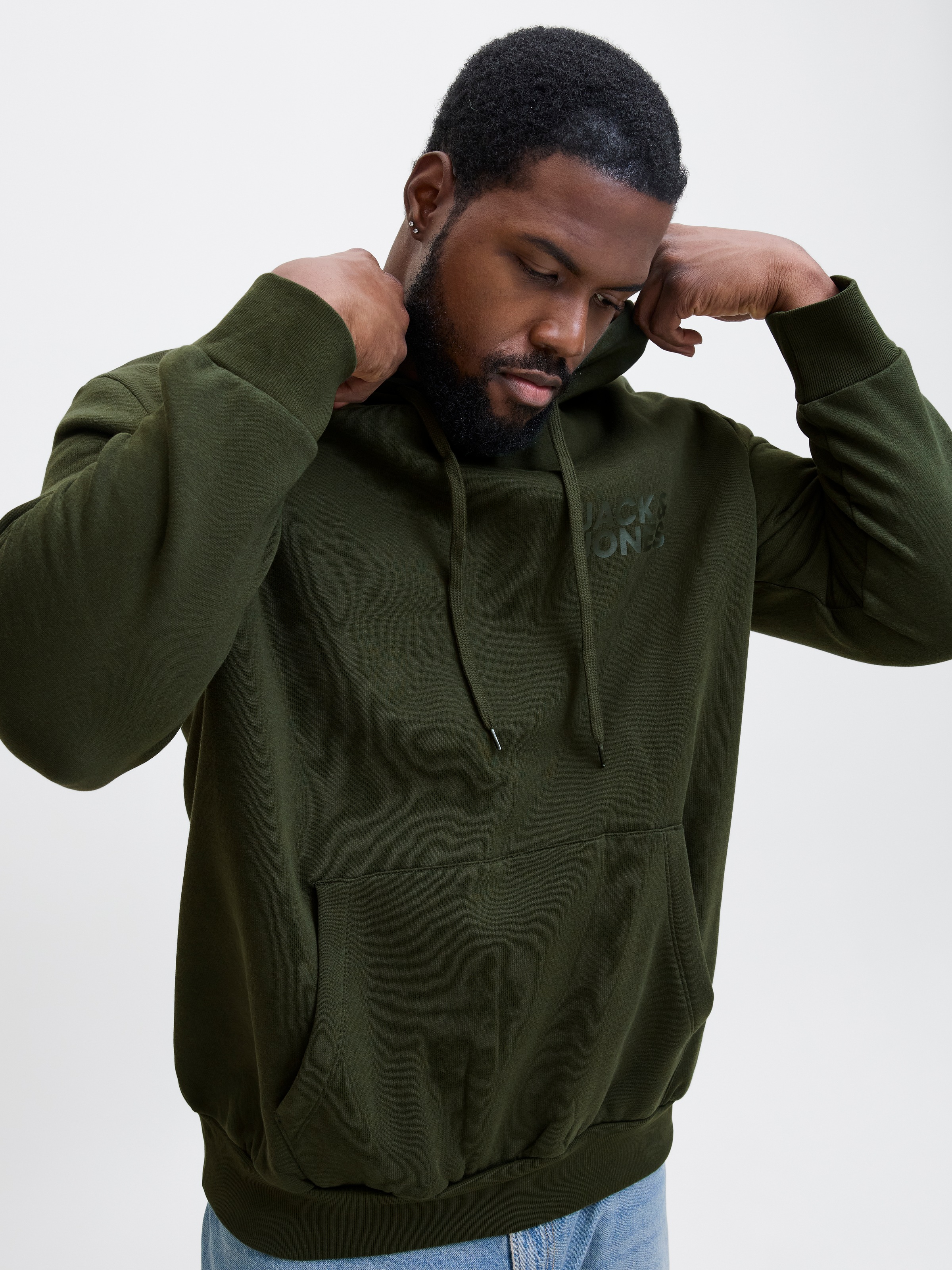Jack & Jones PlusSize Kapuzensweatshirt "JJECORP LOGO SWEAT HOOD NOOS PLS", günstig online kaufen