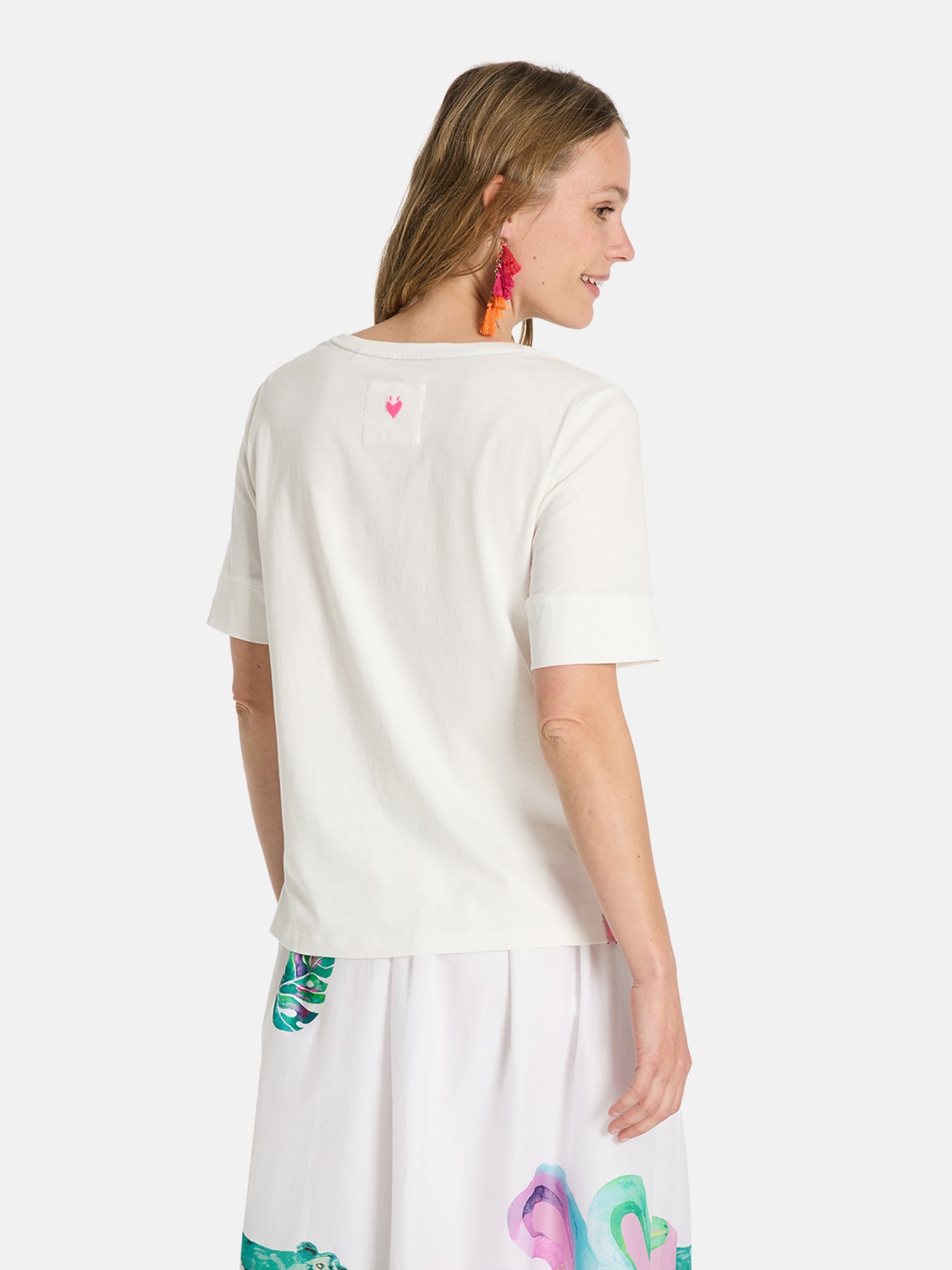 Lieblingsstück Rundhalsshirt »DianeL«, mit Stickerei und Glitzernieten