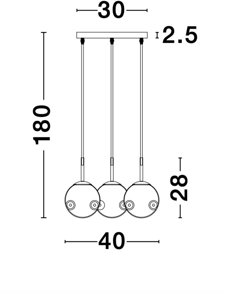 Nova Luce Hängeleuchten »SPADA« E27 1 Stk. Ohne Beleuchtung