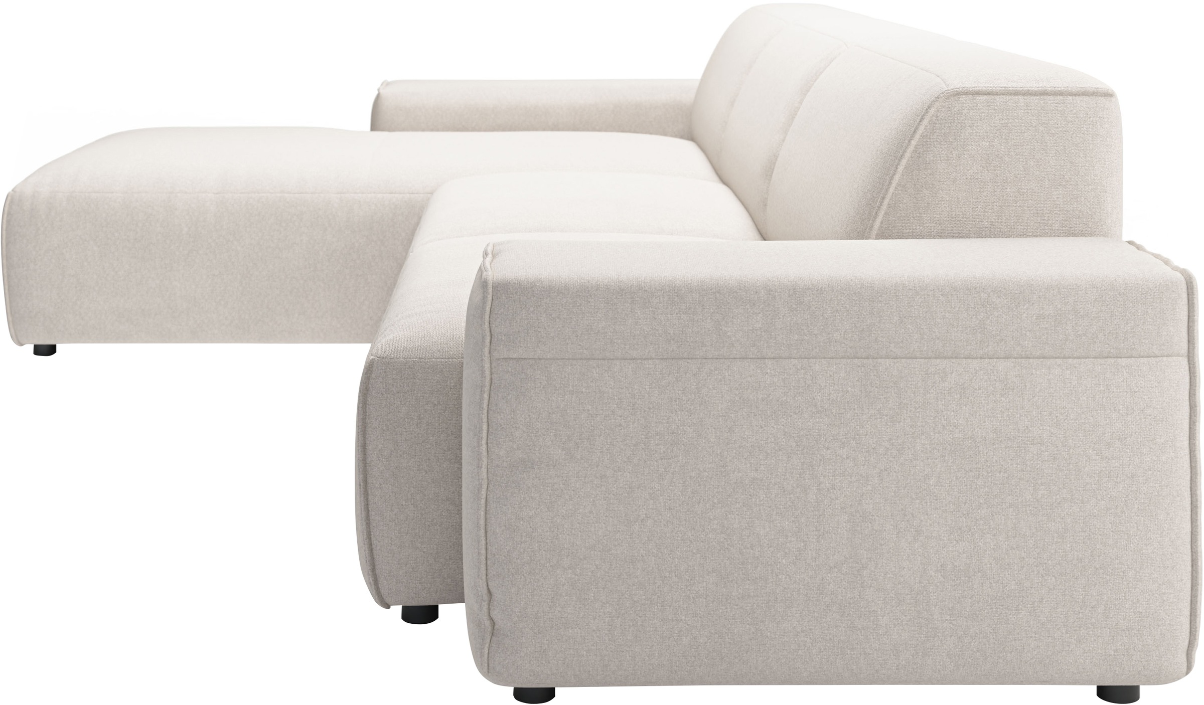 andas Ecksofa »Glimminge auch in Breitcord, Feincord, Bouclé + Easy care-Bezug«, L-Form, Breite 294, Zierkissen