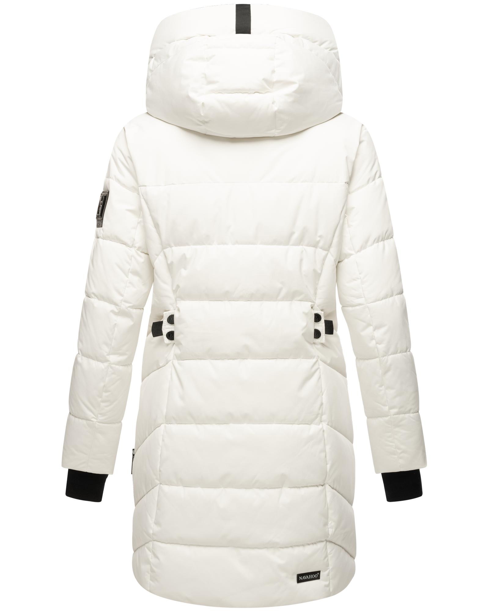 Navahoo Steppmantel »Knutschilein«, Stylischer Damenmantel mit abnehmbarem Fleece-Kragen