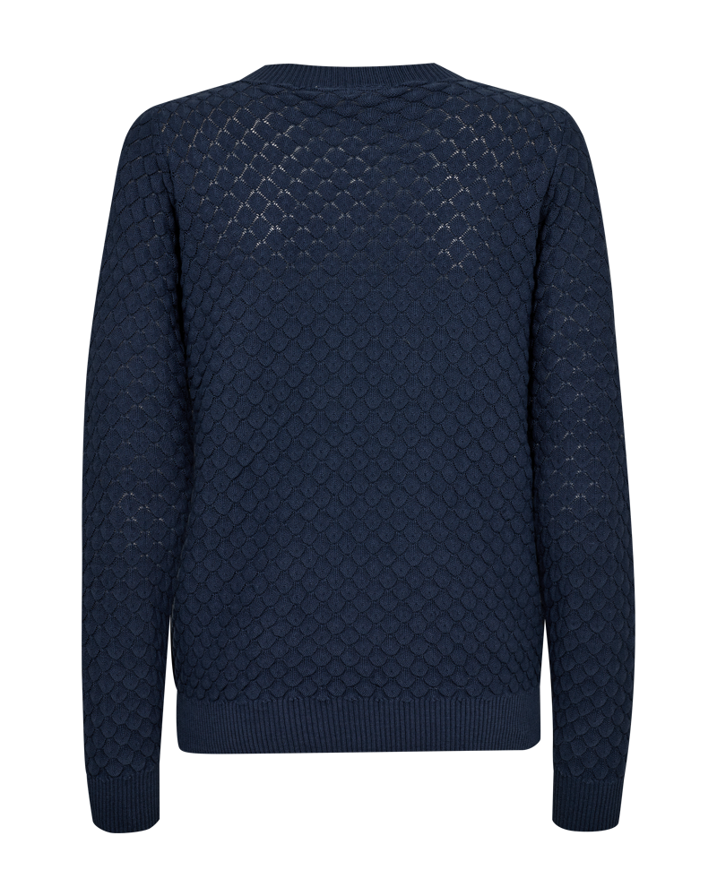 FREEQUENT Strickpullover »FQDODO«, mit feinster Lochstickerei